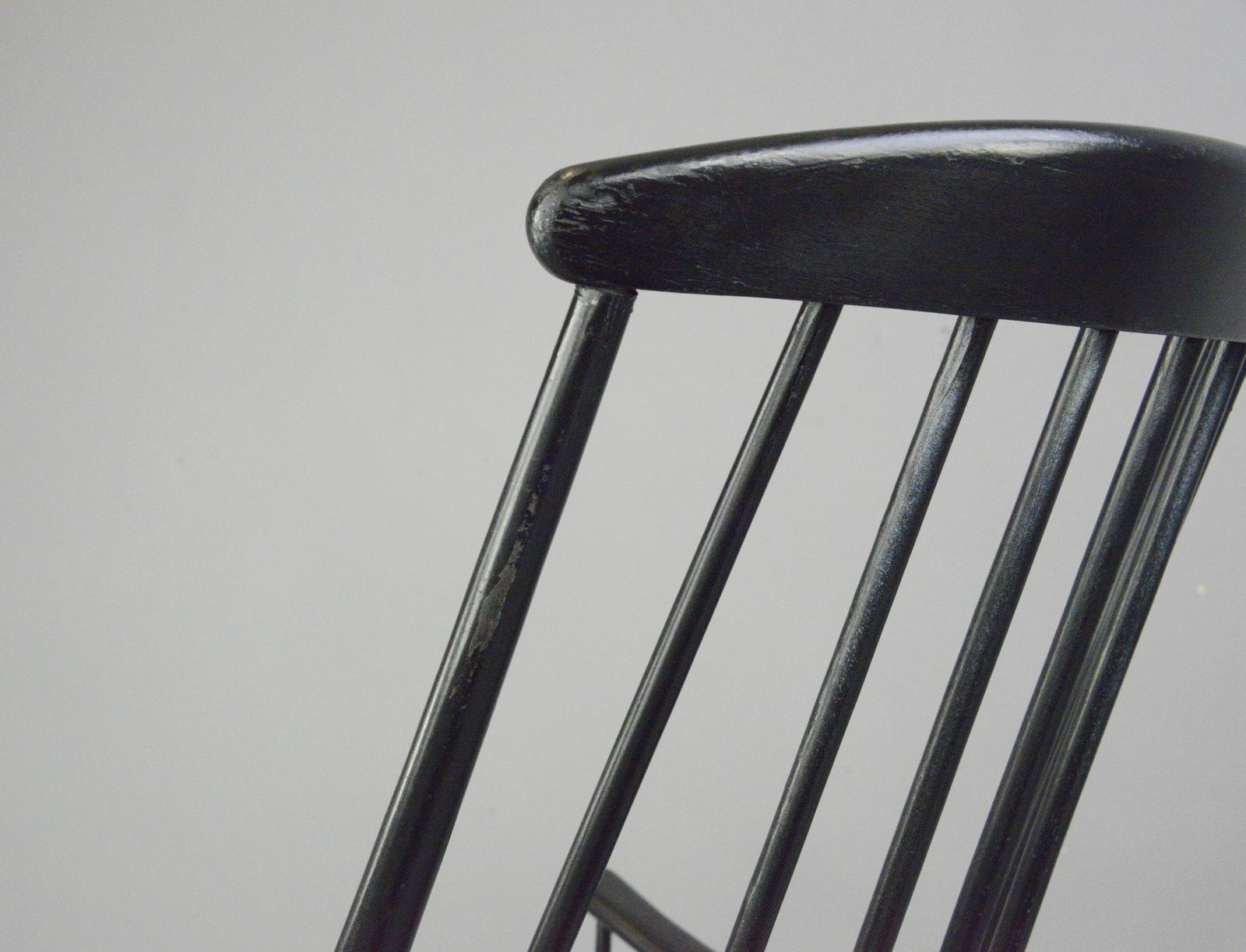 Beech Midcentury Rocking Chair by Ilmari Tapiovaara