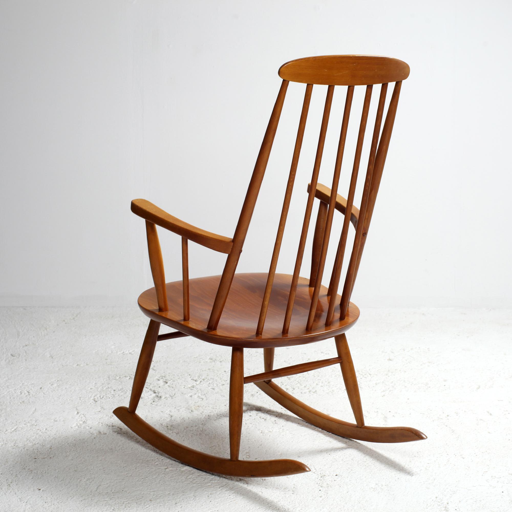 Midcentury Rocking Chair by Stol Kamnik 1960s In Good Condition For Sale In Saint  Ouen, FR