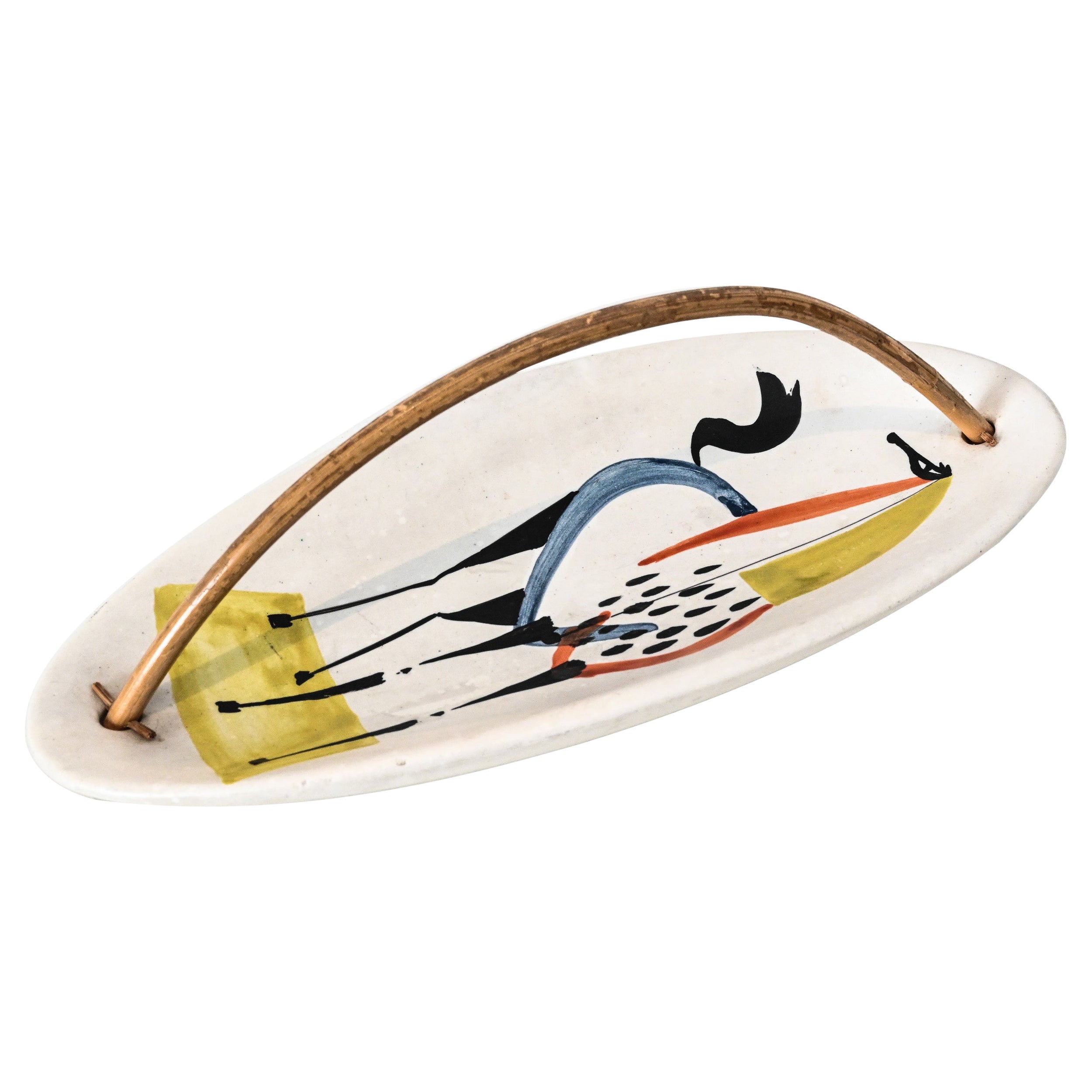 Videopoche in ceramica di Roger Capron del Medioevo