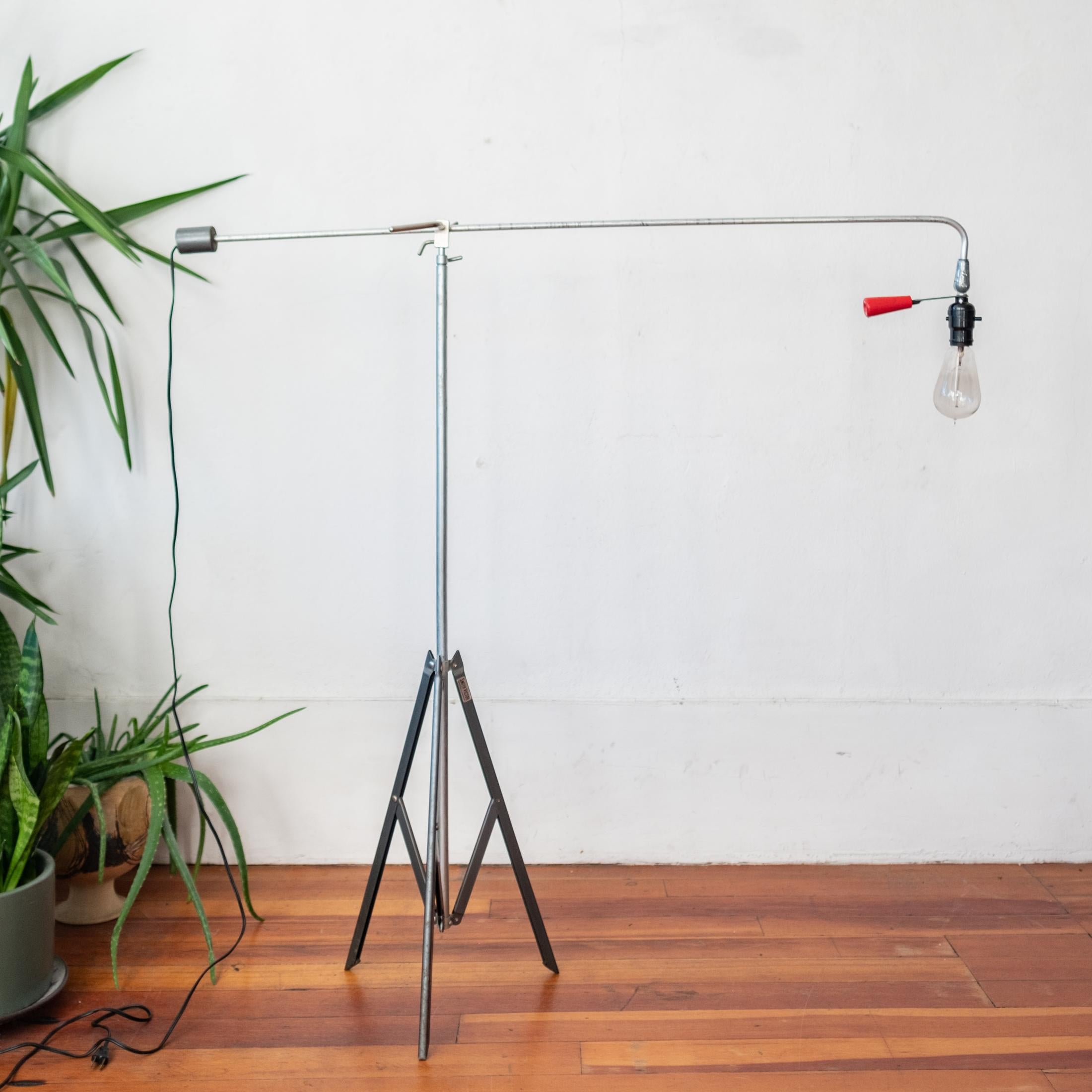 Metal Midcentury Roland Smith Floor Lamp by Smith-Victor Corporation For Sale