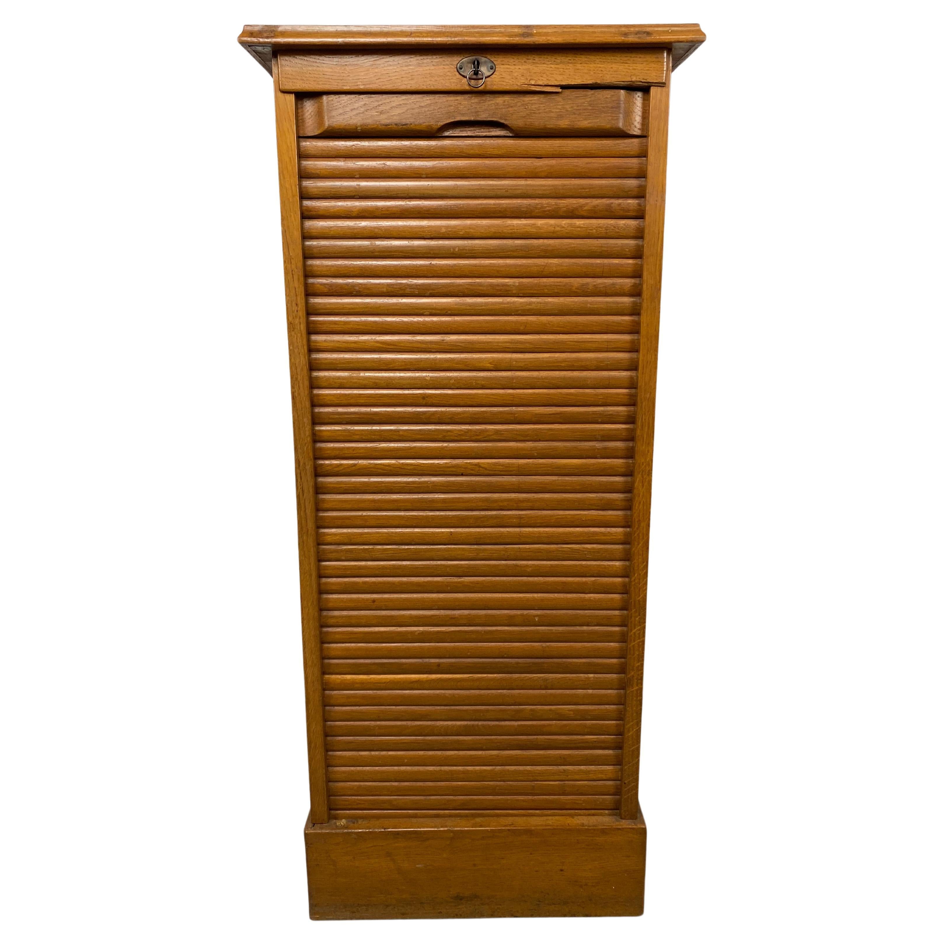 Midcentury Roller Bookcase