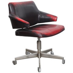 Midcentury Rolling Office Chair by Duba, Denmark