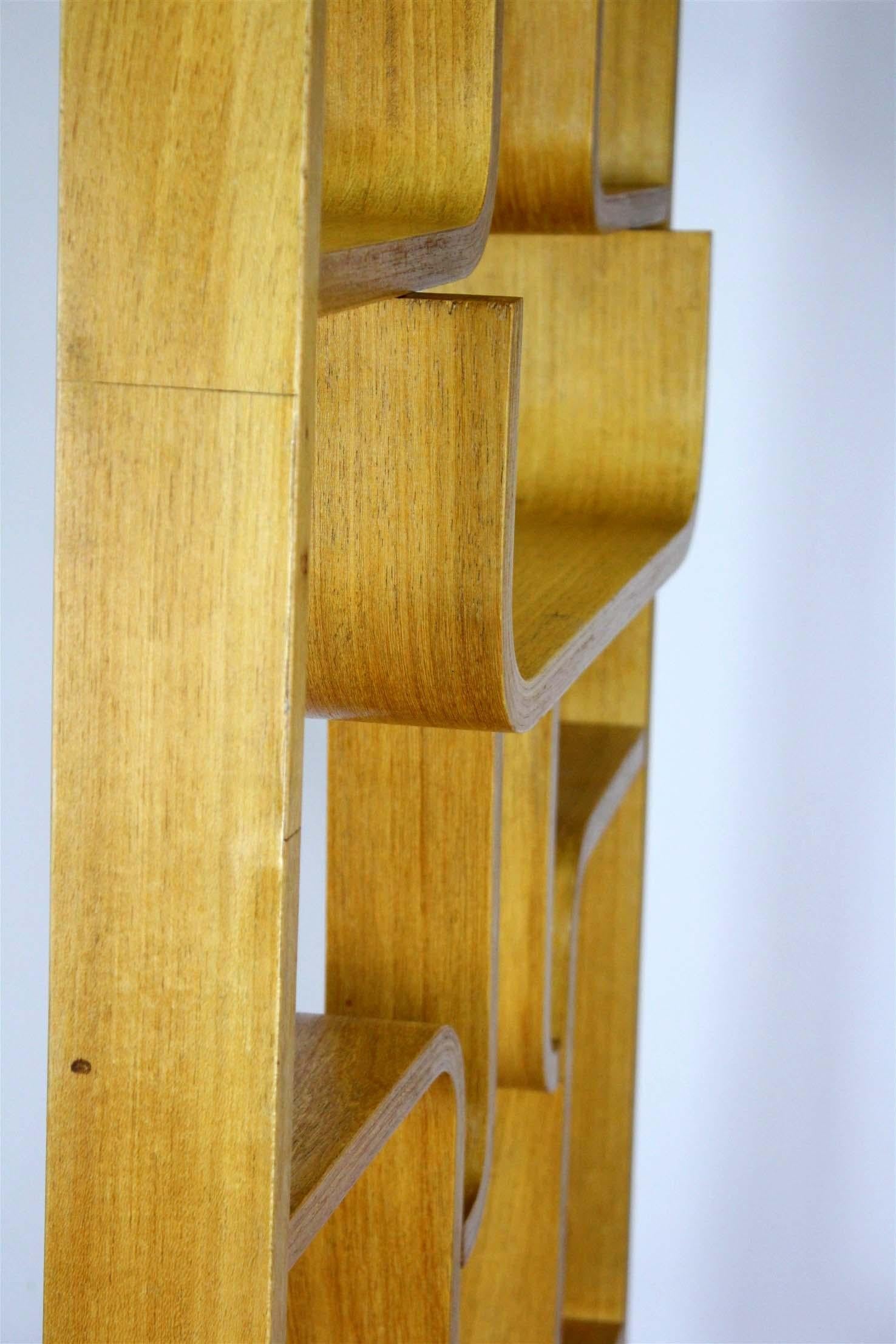 Midcentury Room Divider by Ludvik Volak for Drevopodnik Holesov, 1960s For Sale 4