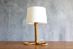 Midcentury Rope Lamp by Adrien Audoux and Frida Minet, circa 1960