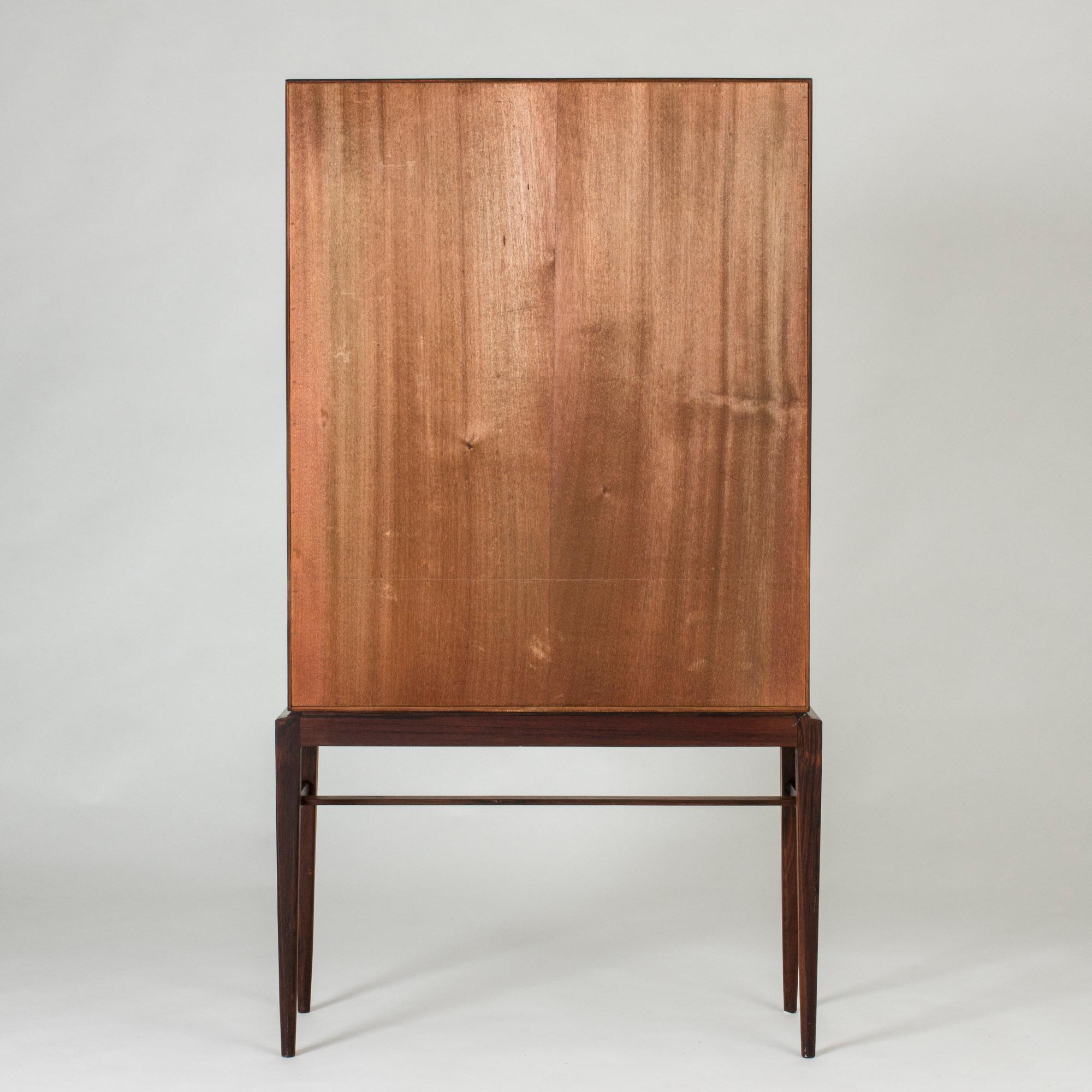 Midcentury Rosewood and Glass Vitrine Cabinet by Svante Skogh for Seffle 4