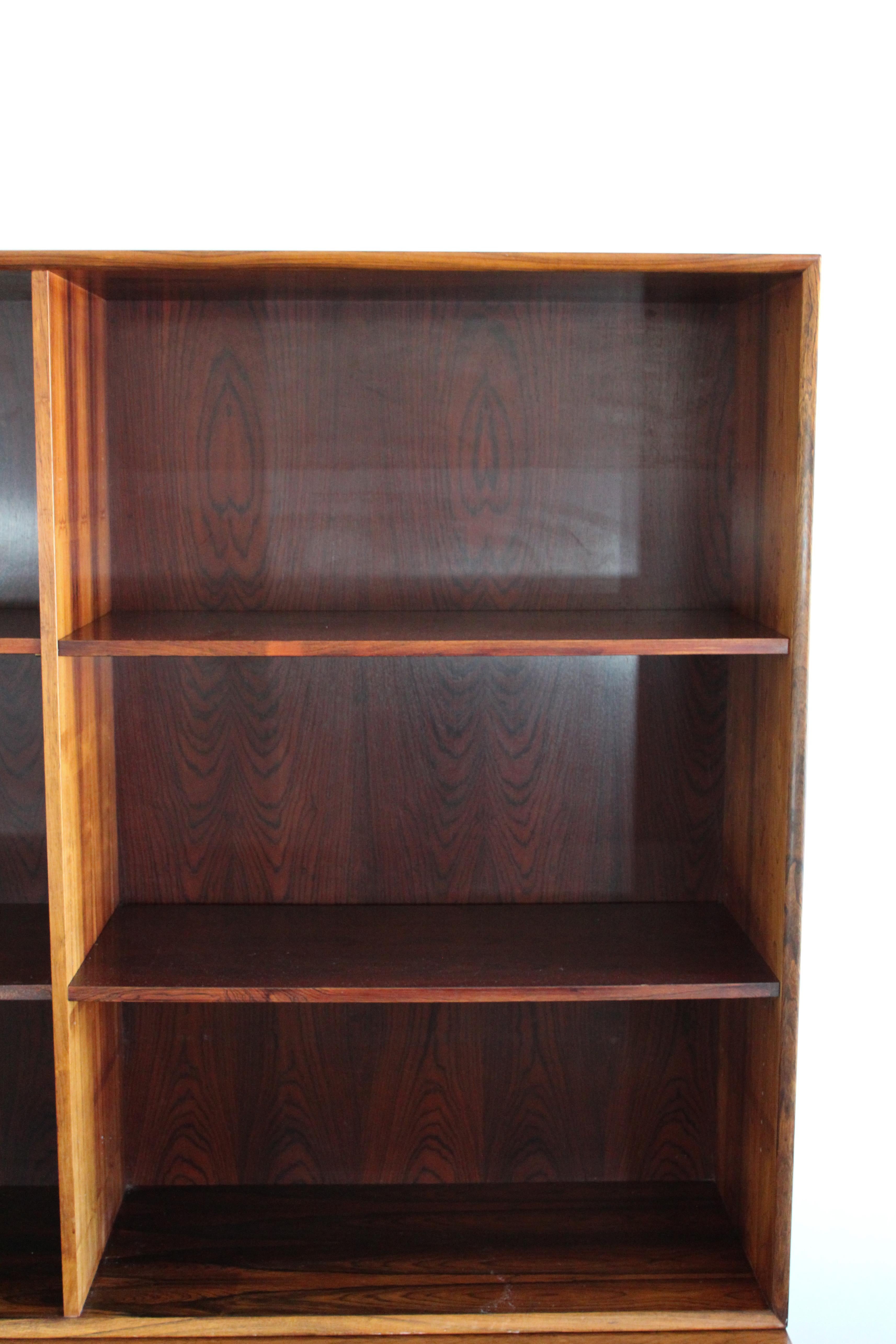 Midcentury Rosewood Arne Vodder Book Case with Tambour Doors by Sibast, 1950s For Sale 12