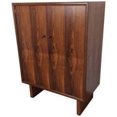 Used Midcentury Rosewood Cabinet with Contrasting Maple Interior