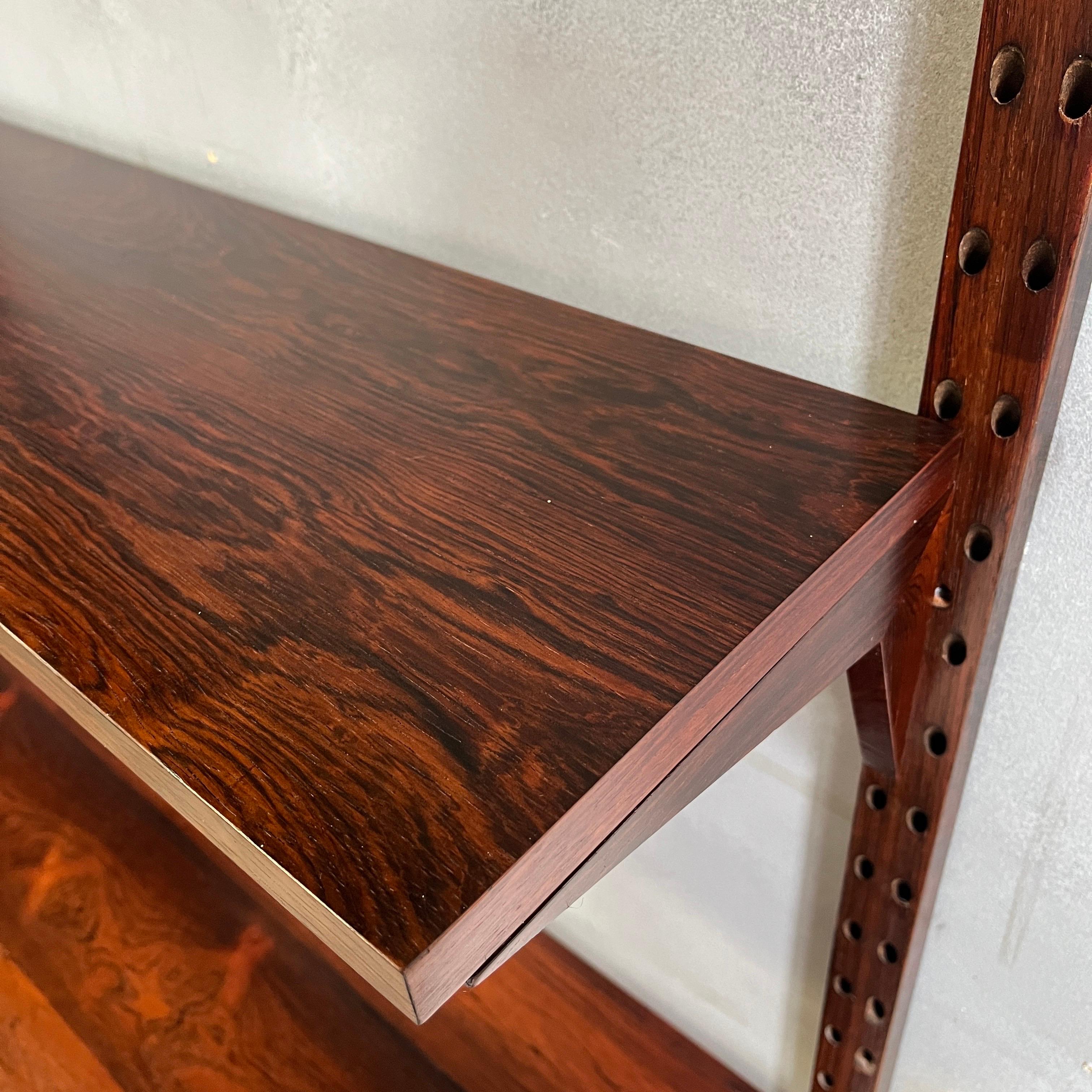 Midcentury Rosewood Cado Wall Unit 2 Bay 1