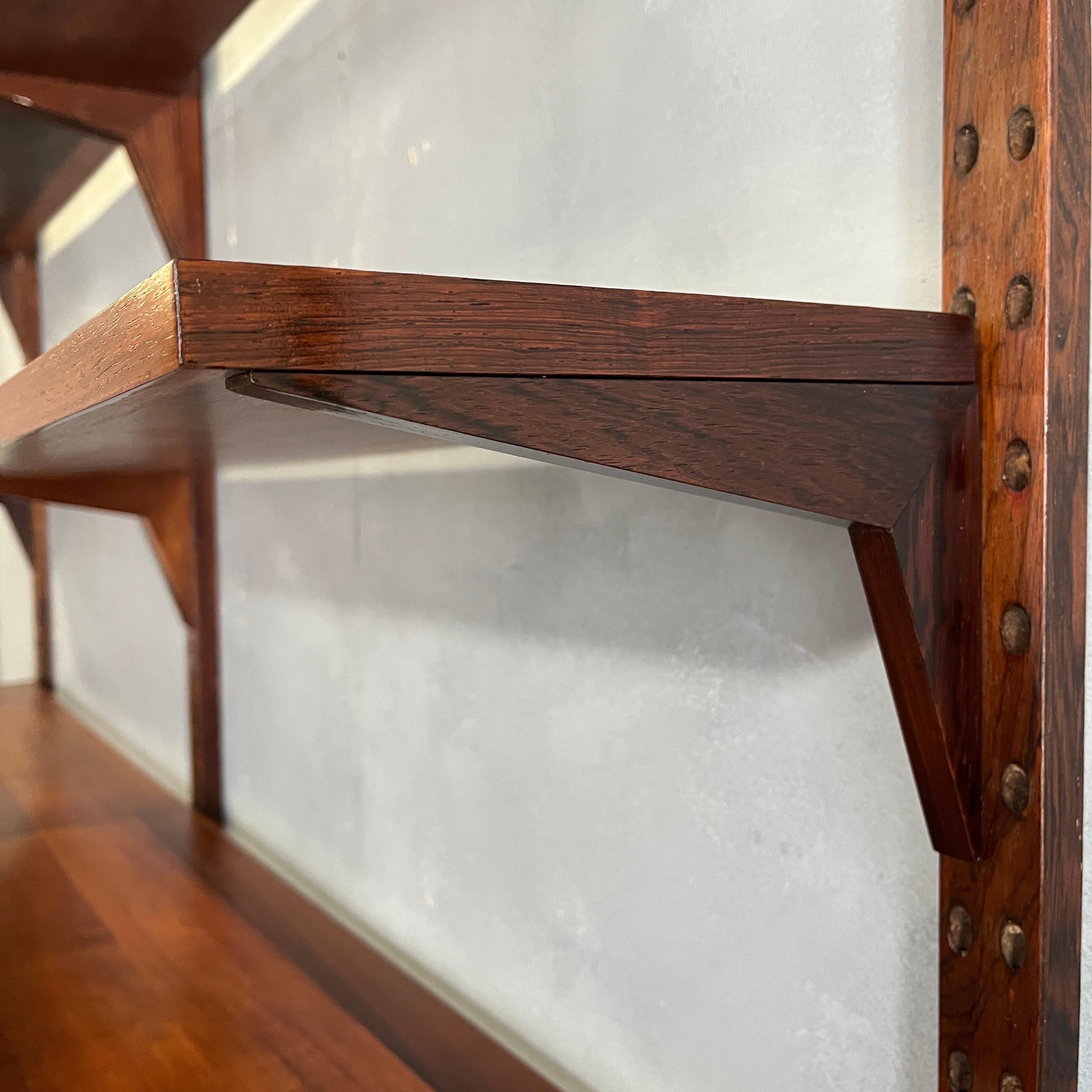 Midcentury Rosewood Cado Wall Unit 2 Bay 3