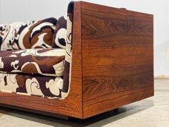 Midcentury Rosewood Case Sofa by Bernhardt Flair Division, After Baughman