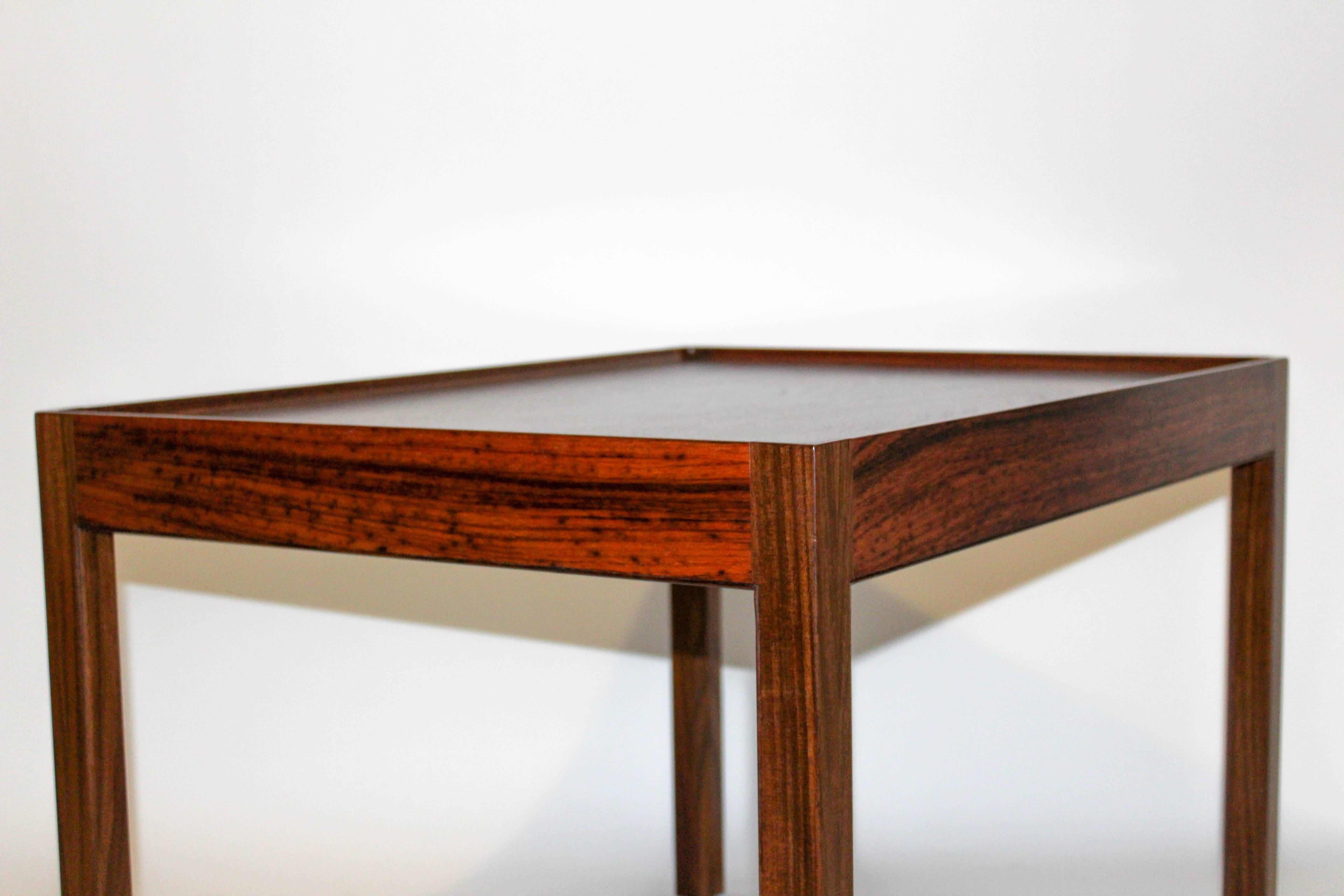 Midcentury Rosewood Coffee Table by Eric Christian Sørensen In Good Condition For Sale In Malmo, SE