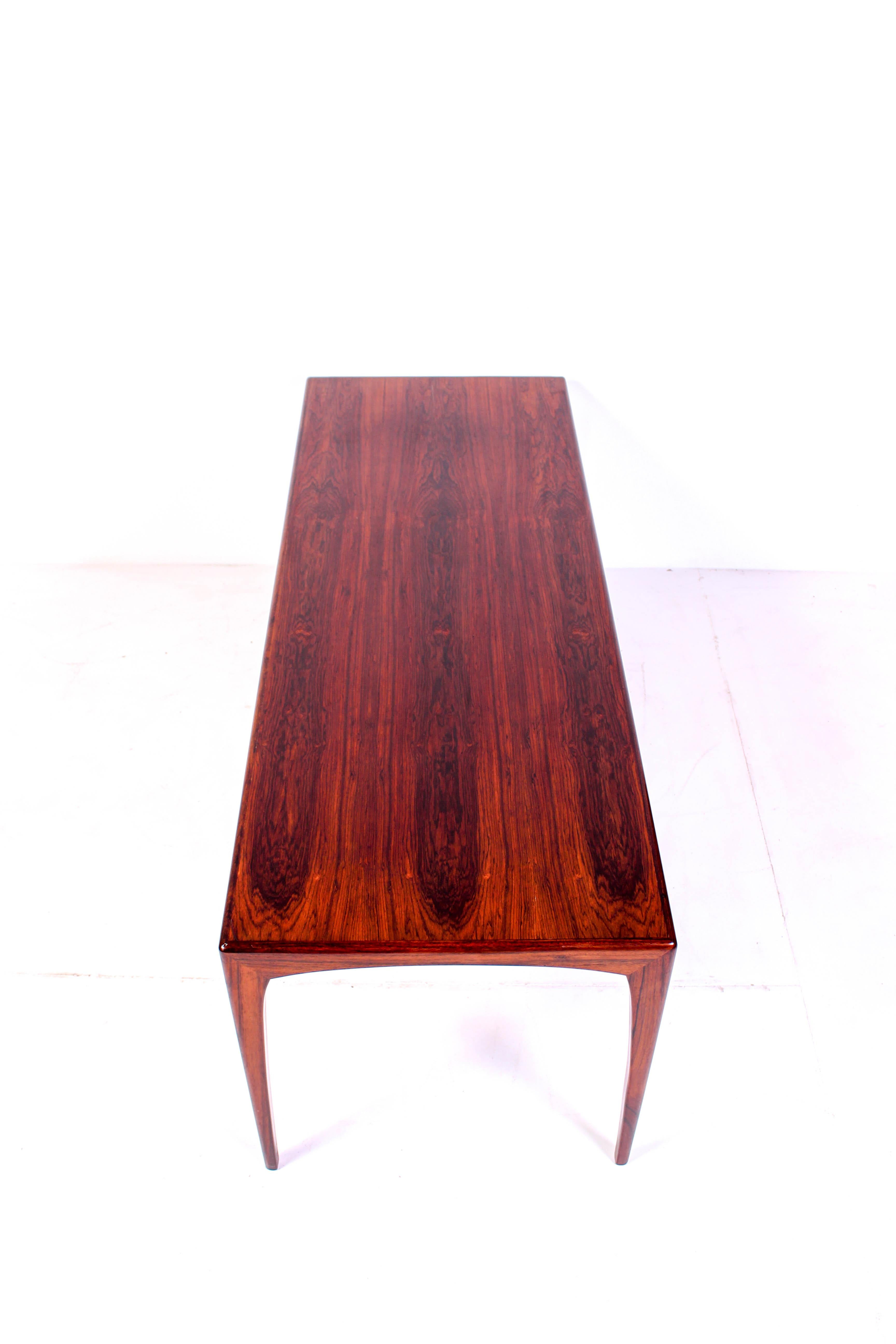 Midcentury Rosewood Coffee Table by Erling Torvits for Heltborg Møbler 2