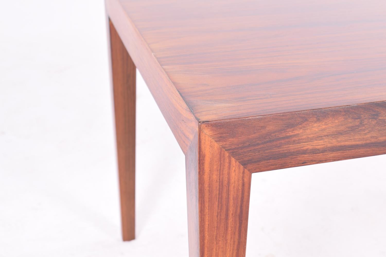 Midcentury Rosewood Coffee Table by Severin Hansen Jr. for Haslev, 1970s In Good Condition For Sale In Lisboa, Lisboa