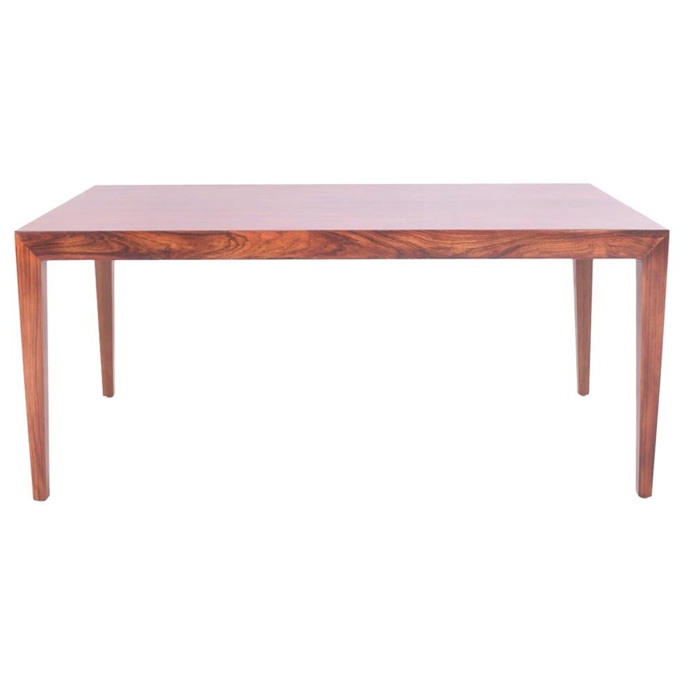 Rosewood Coffee Table With Extension Trays by Severin Hansen Jr. for Haslev at 1stDibs