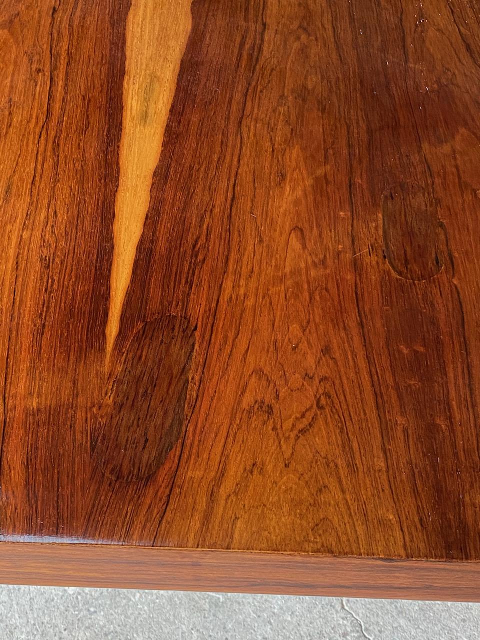 Midcentury Rosewood Conference Boardroom Dining Table, circa 1970 4
