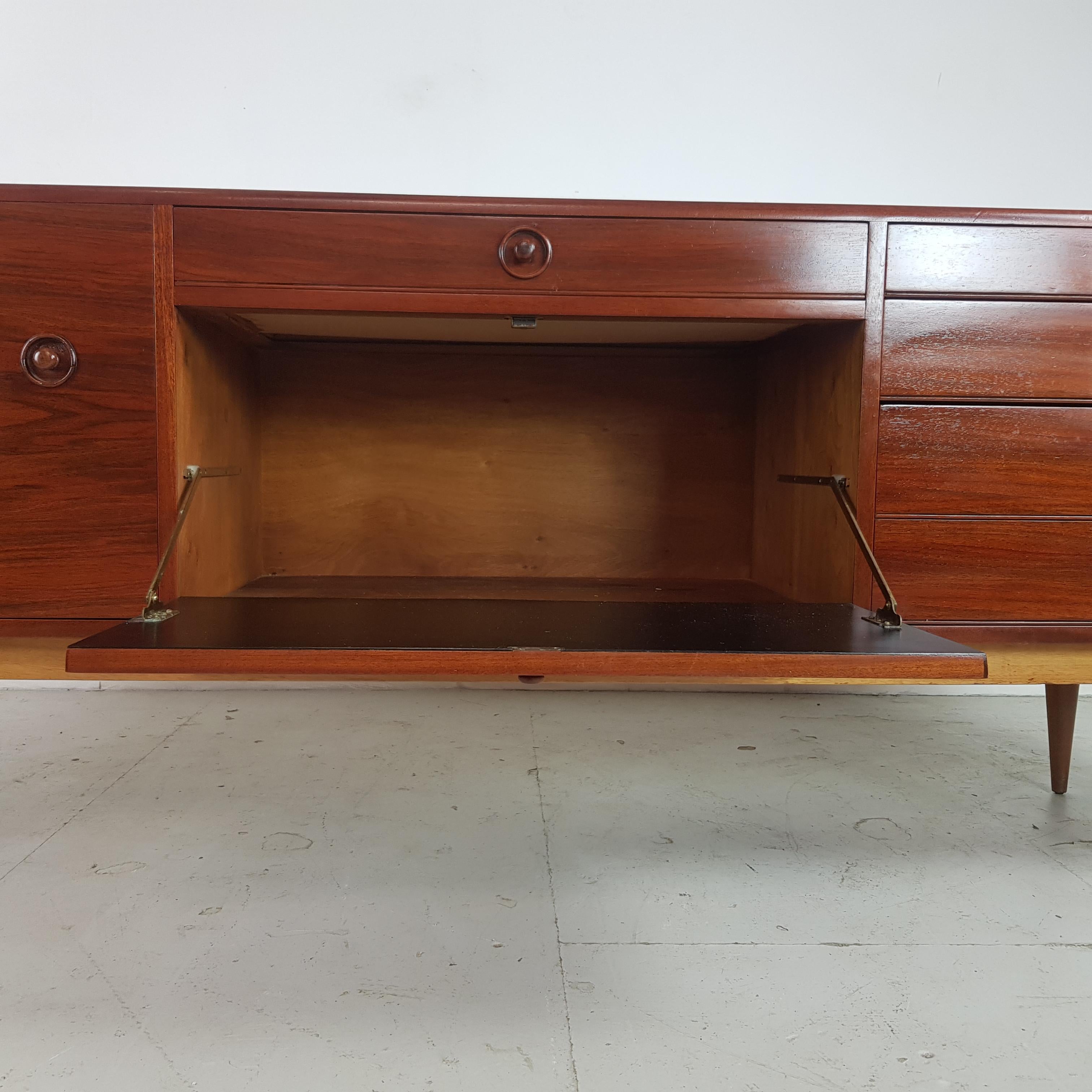 Midcentury Rosewood Danish Sideboard For Sale 9