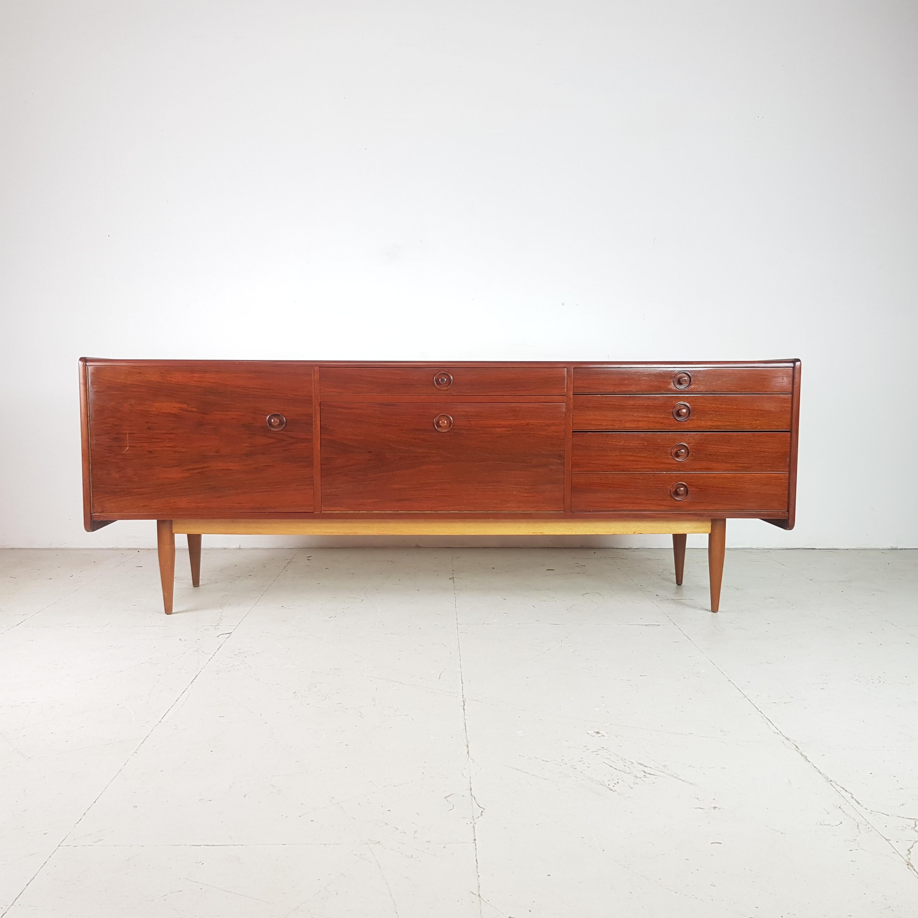 Midcentury Rosewood Danish Sideboard For Sale 2
