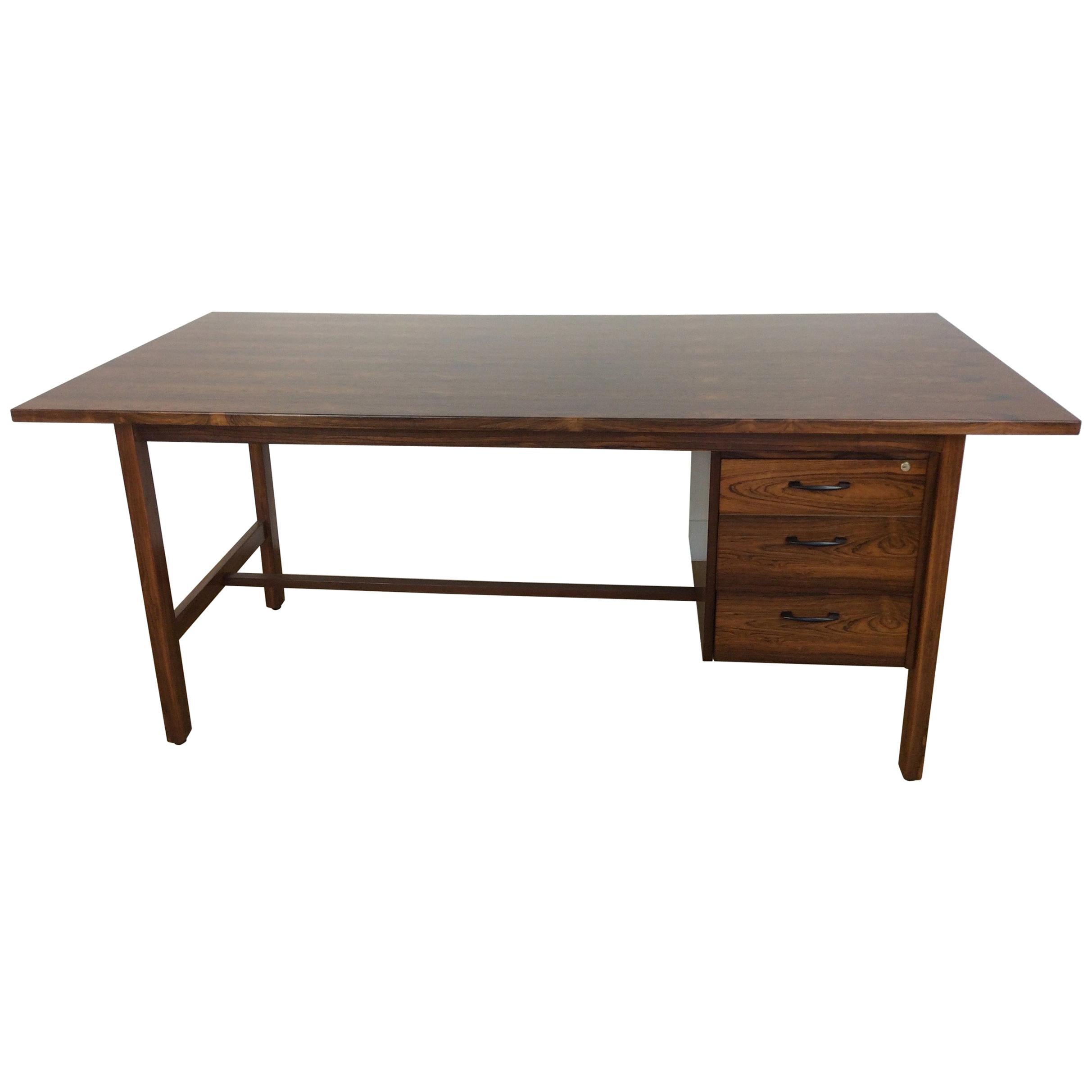 Midcentury Rosewood Desk For Sale