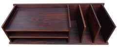 Midcentury Rosewood Desk Organizer / Letter Tray by Georg Petersens