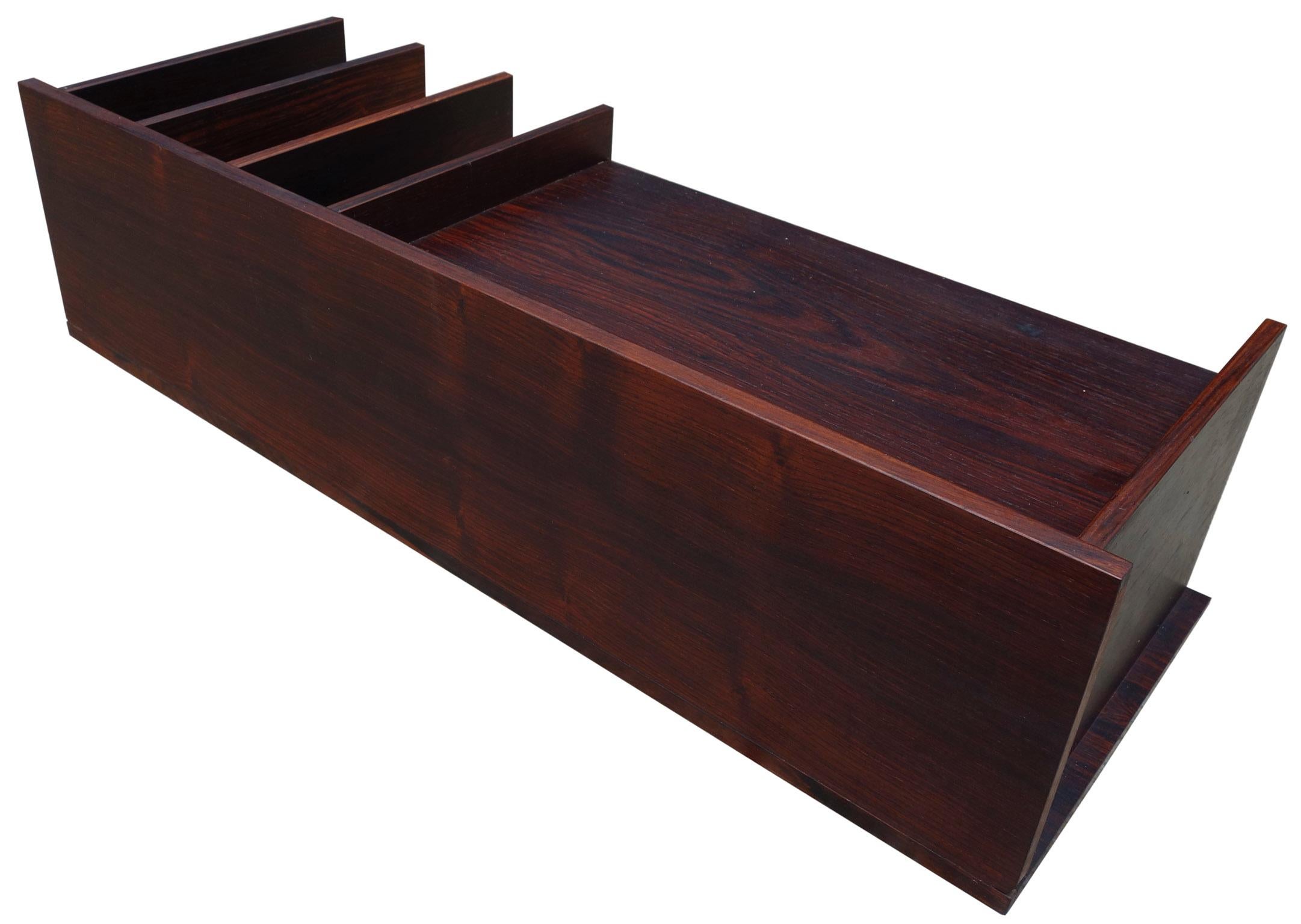 Midcentury Rosewood Desk Organizer / Letter Tray by Georg Petersens 1