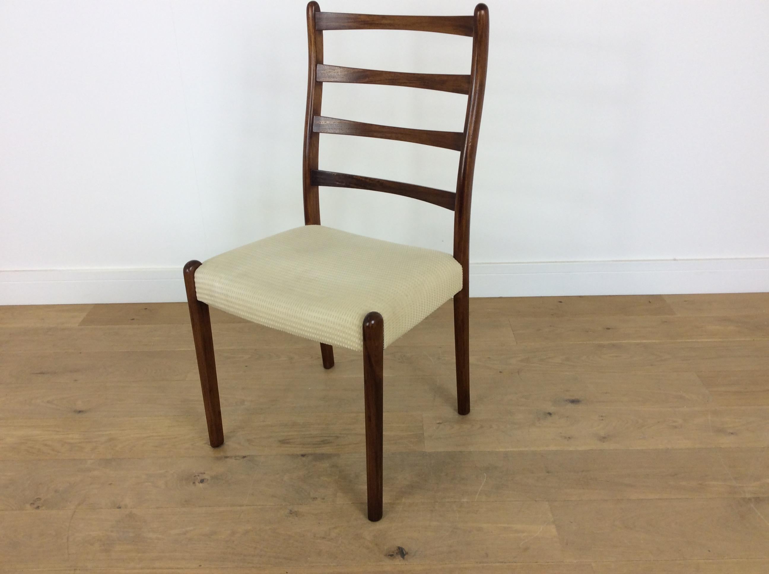 mid century rosewood dining chairs