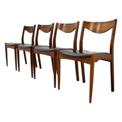 Midcentury Rosewood Dining Chairs from S L Mobler, Set of 4