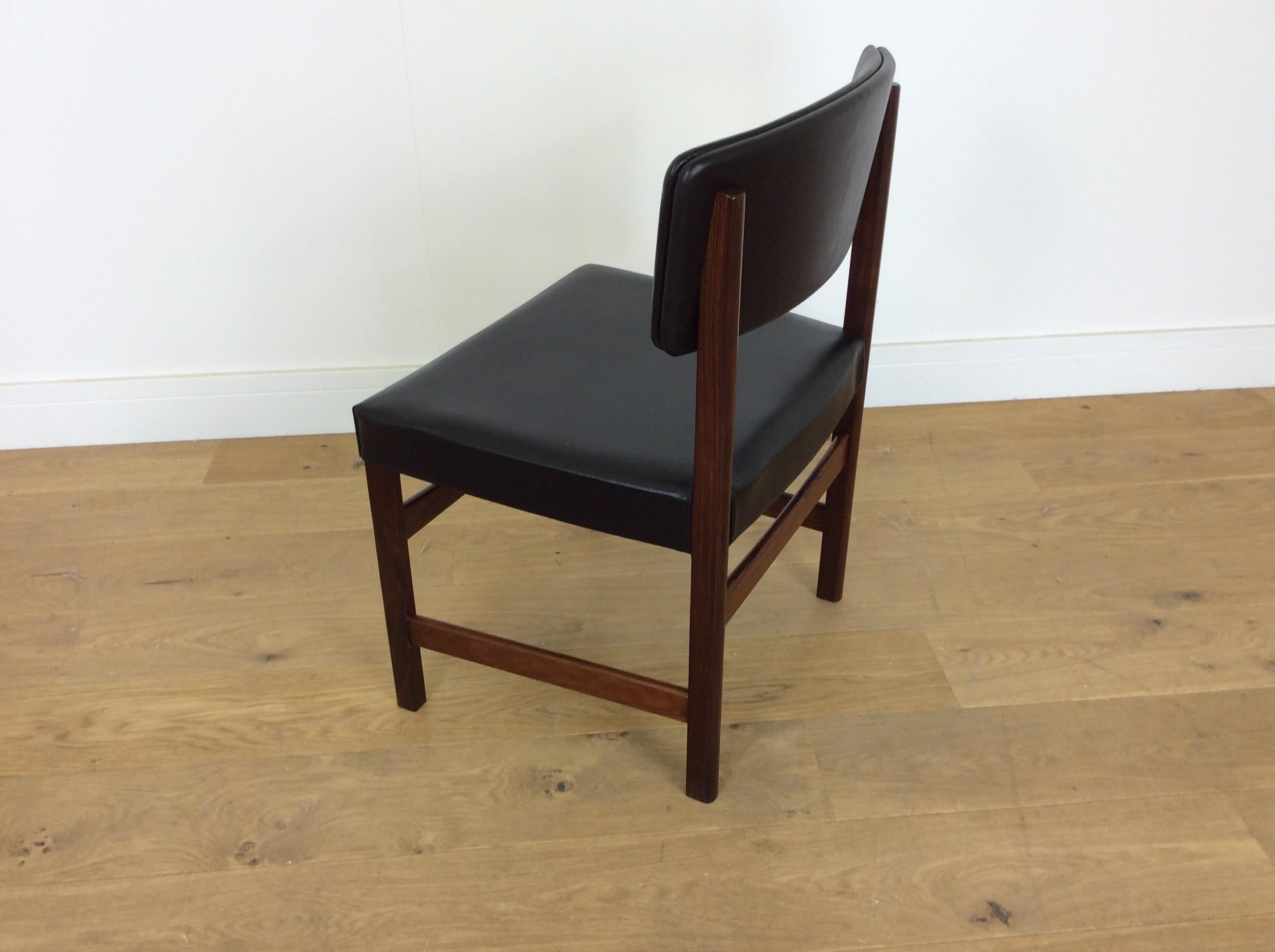 20th Century Midcentury Rosewood Dining Chairs, Set of Eight