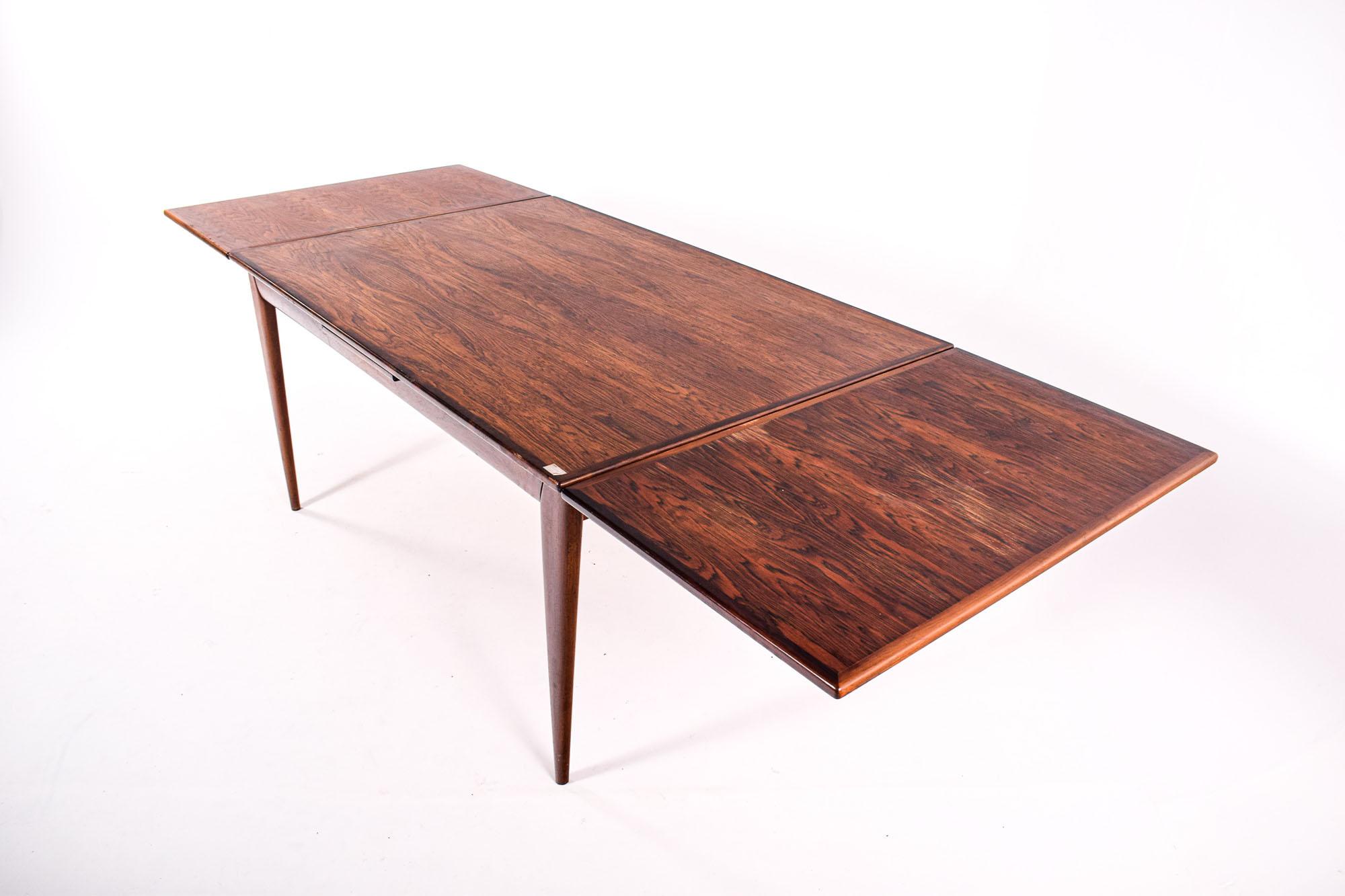 Mid-20th Century Midcentury Rosewood Dining Table Model 12 by Niels Moller for J.L. Møller