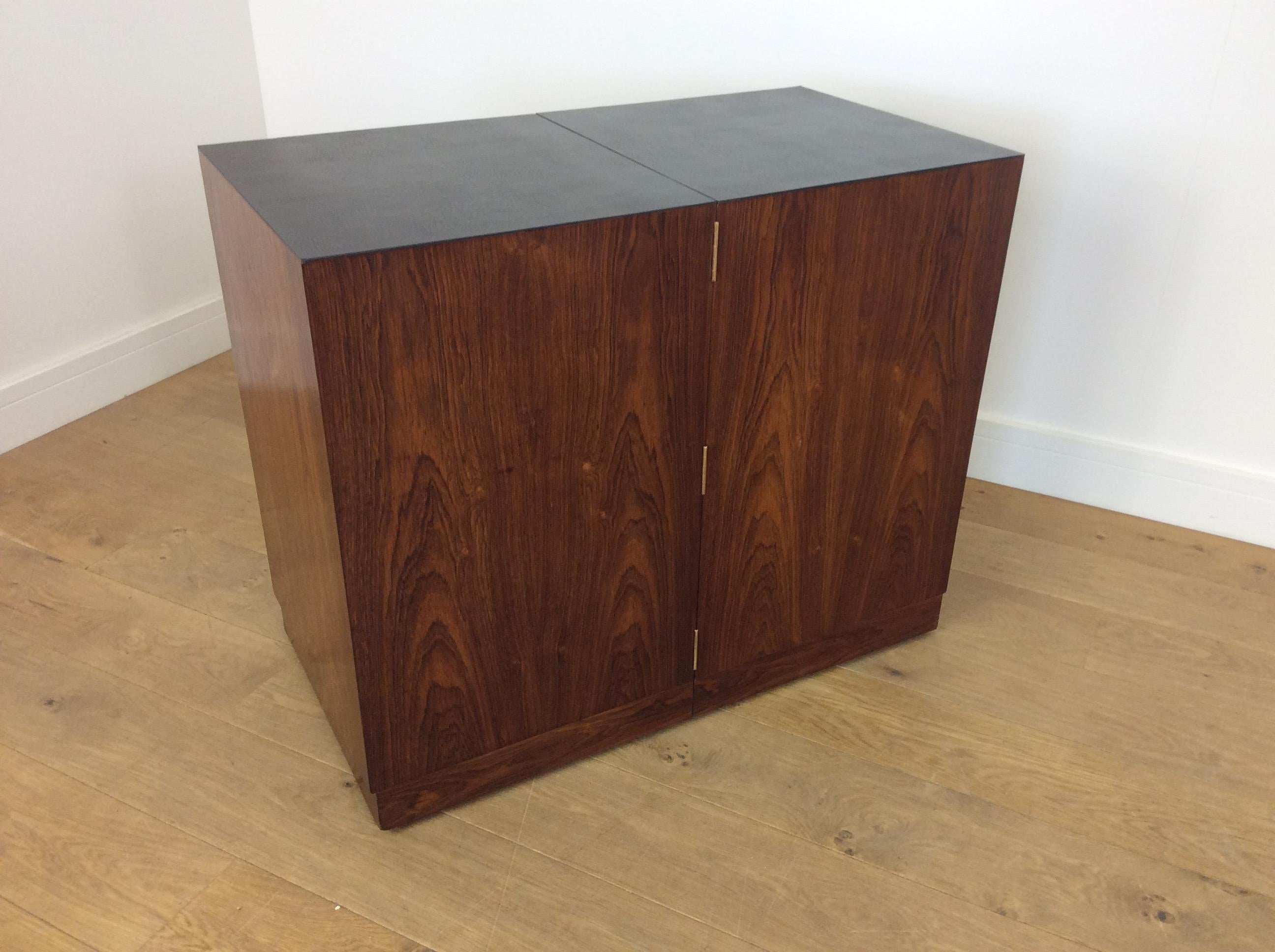 Mid-Century Modern Midcentury Rosewood Dry Bar For Sale