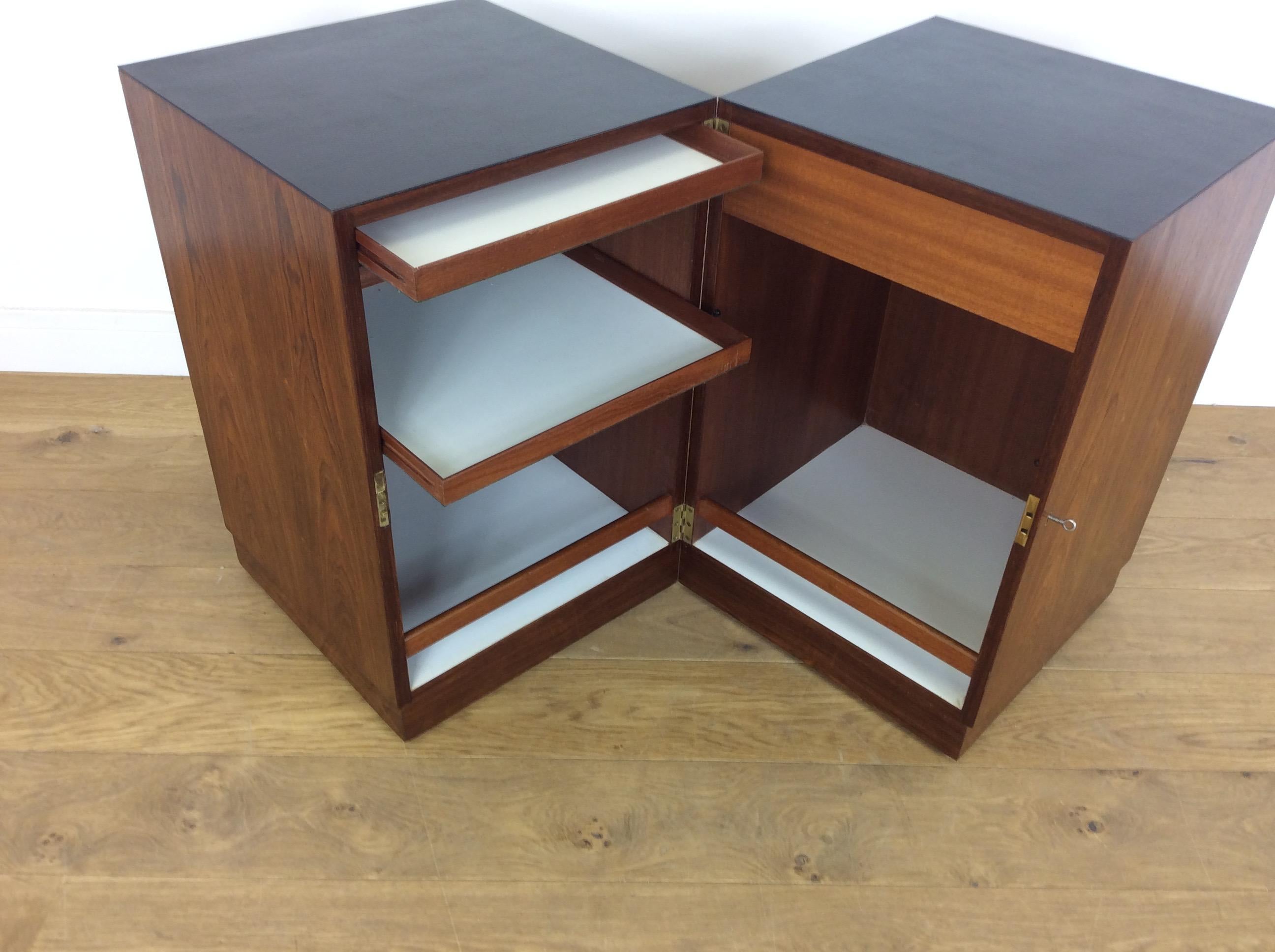 Midcentury Rosewood Dry Bar For Sale 1