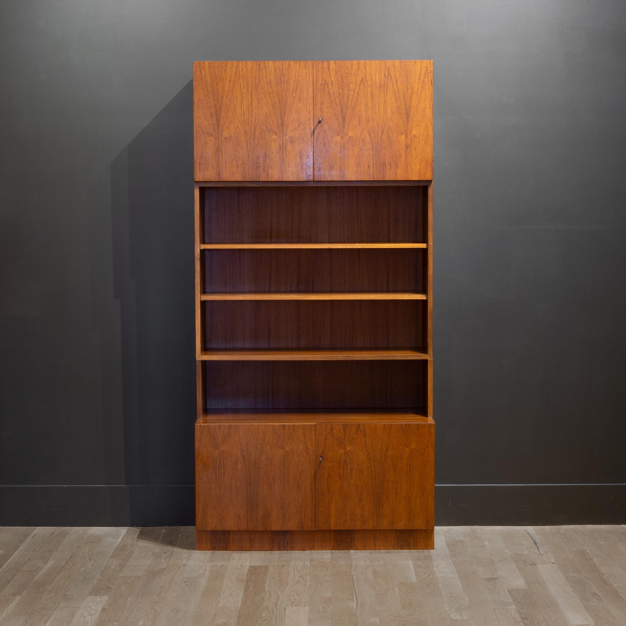 Midcentury Rosewood Modular Wall Unit Designed by Georg Satink for WK Mobel c 2