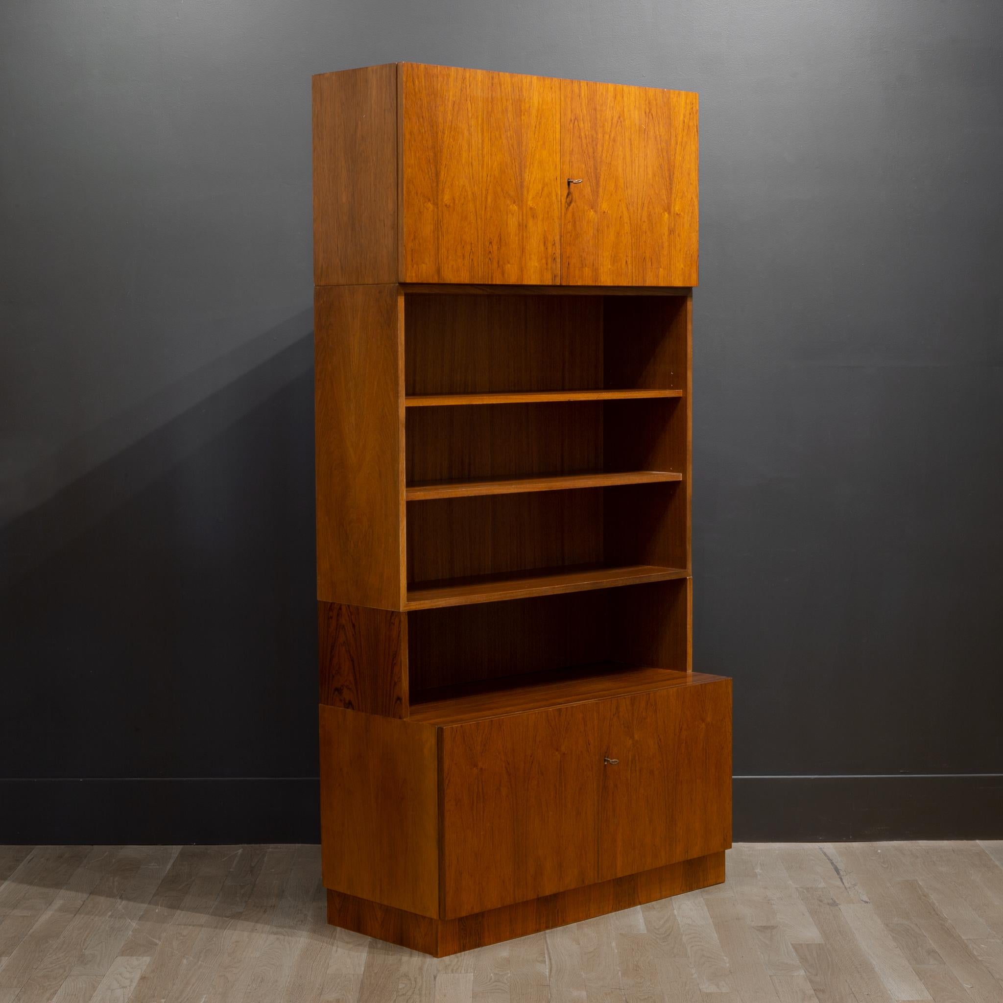 Midcentury Rosewood Modular Wall Unit Designed by Georg Satink for WK Mobel c 4
