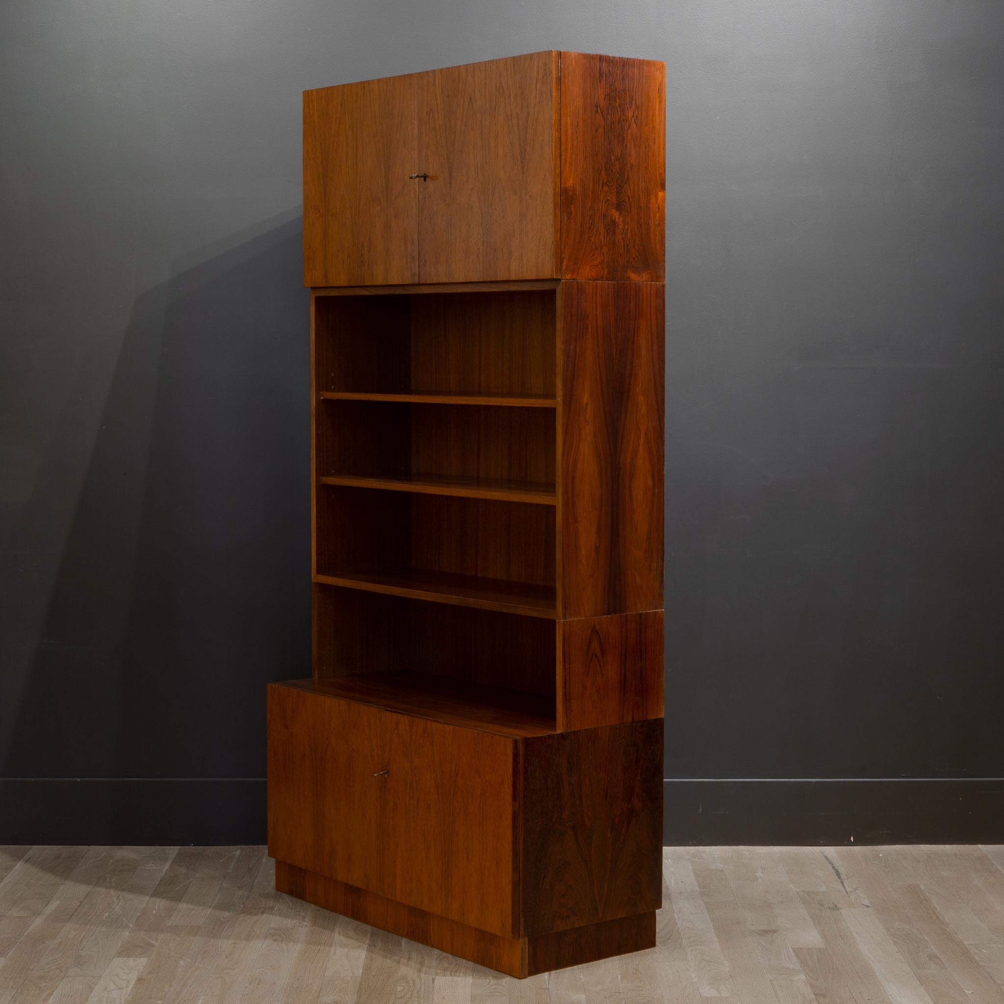 Midcentury Rosewood Modular Wall Unit Designed by Georg Satink for WK Mobel c 5
