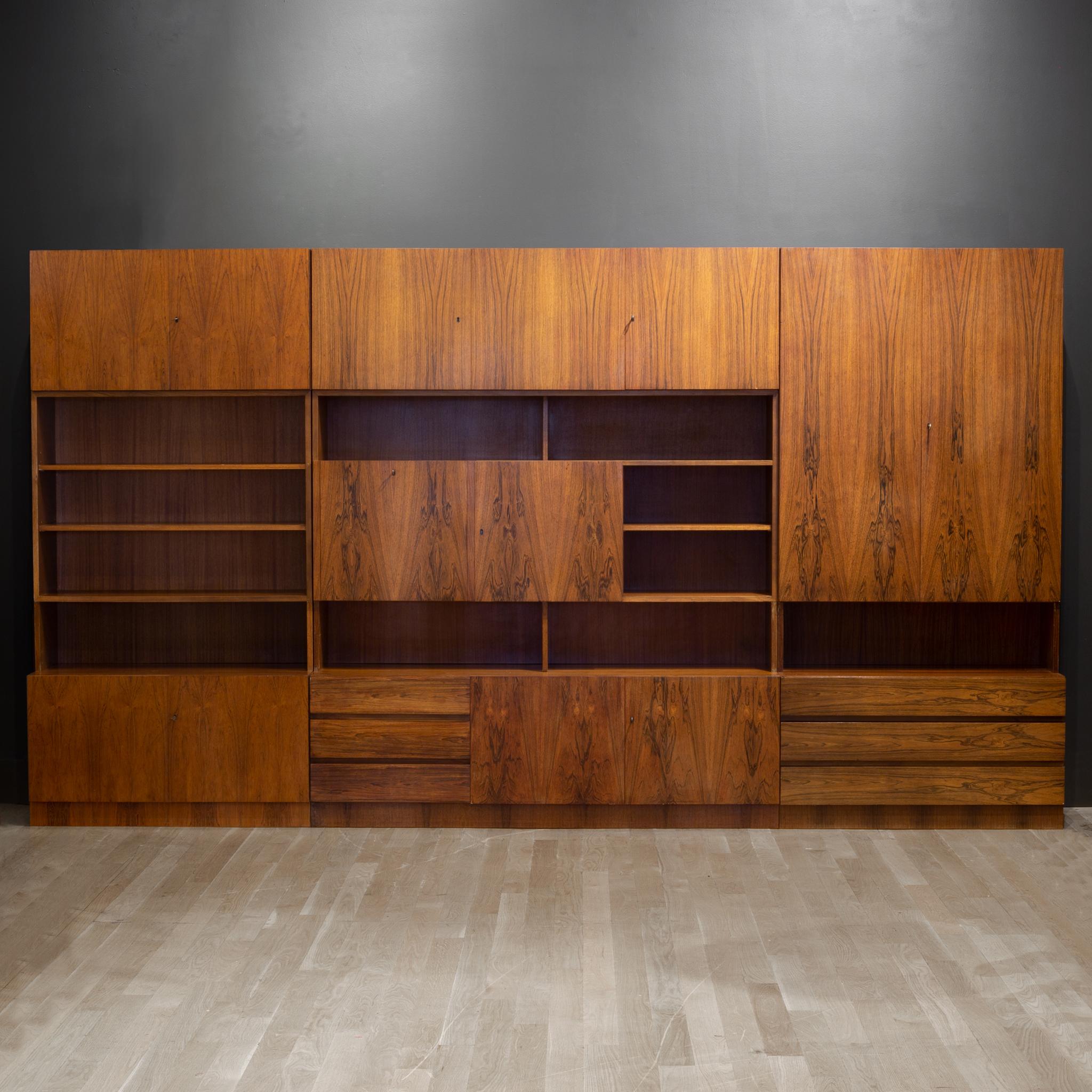 Midcentury Rosewood Modular Wall Unit Designed by Georg Satink for WK Mobel c 6