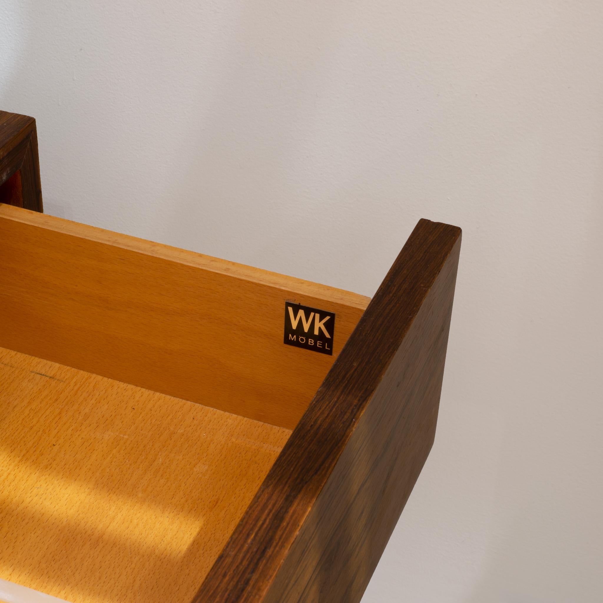 Midcentury Rosewood Modular Wall Unit Designed by Georg Satink for WK Mobel c 10