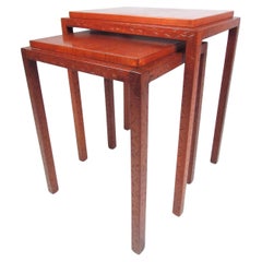 Tables gigognes en palissandre du milieu du siècle