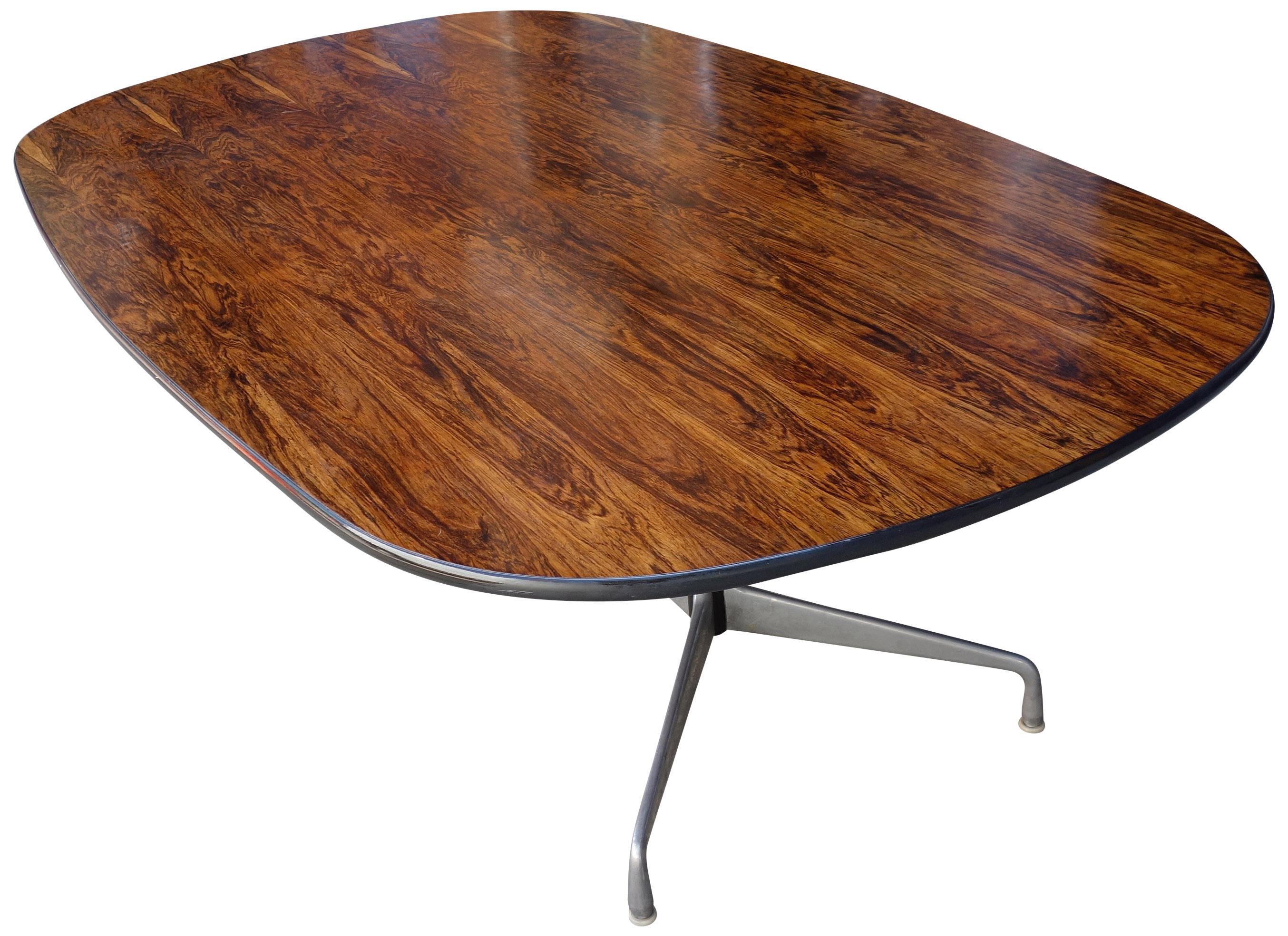 Wood Midcentury Segmented Base Table by Eames for Herman Miller