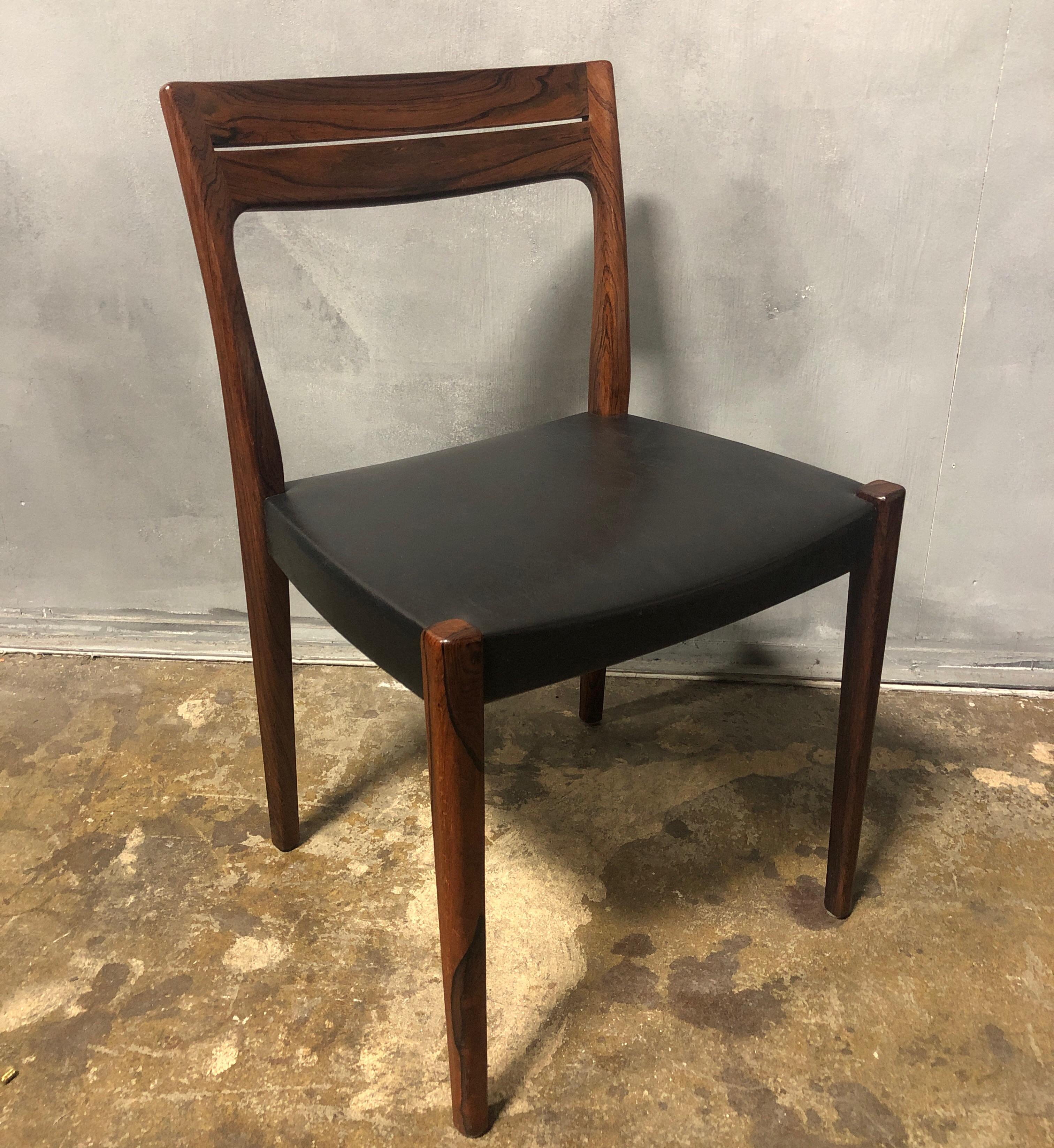 Swedish Midcentury Rosewood Side Chair