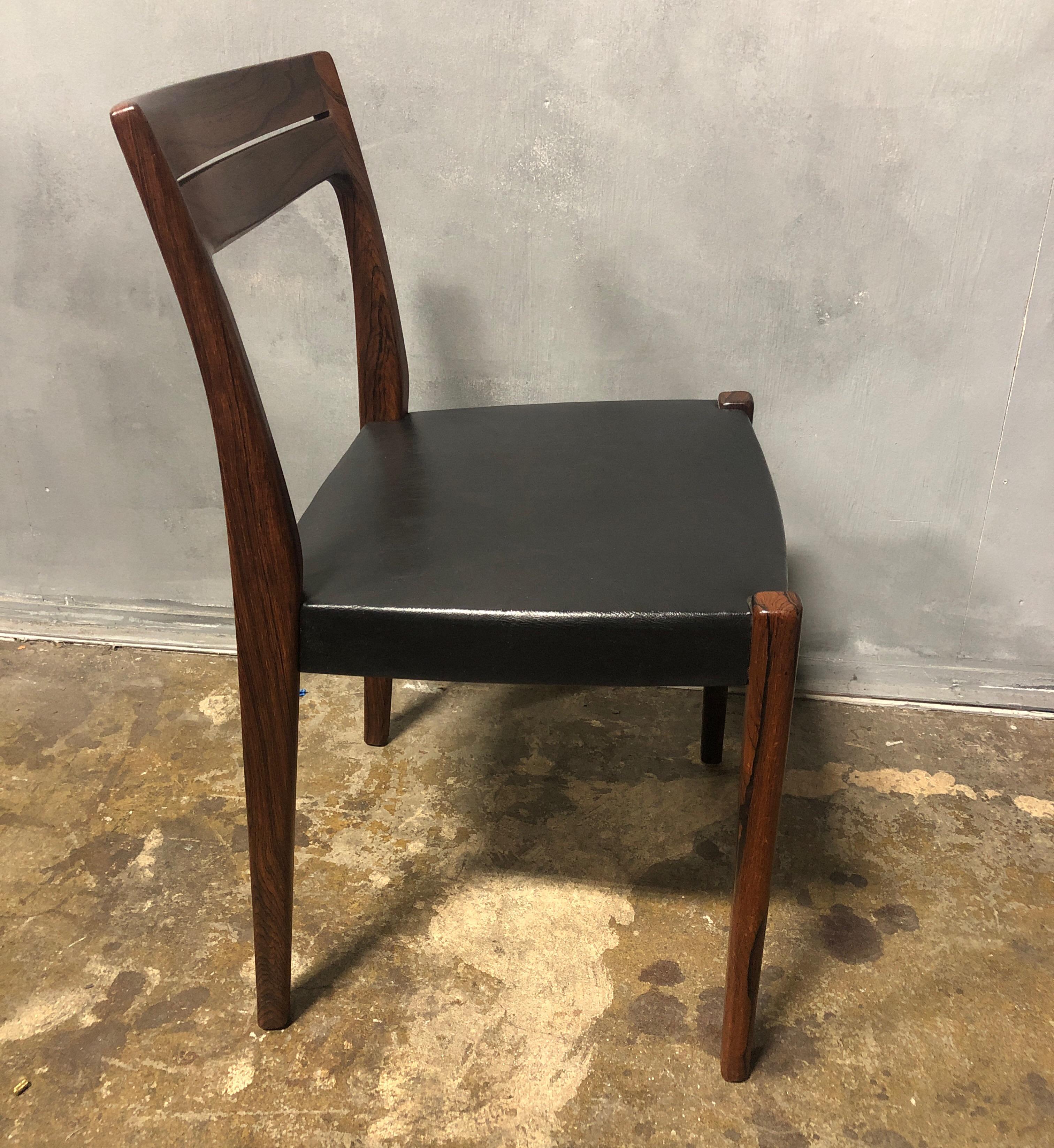 20th Century Midcentury Rosewood Side Chair