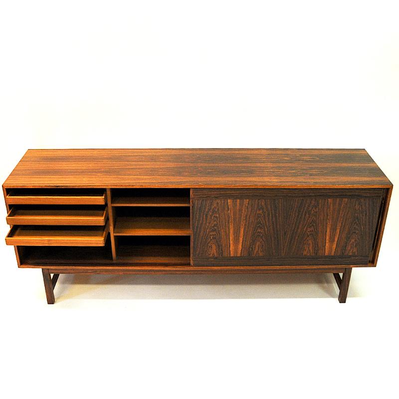 Swedish Midcentury Rosewood Sideboard Credenza by Karl-Erik Ekselius, Sweden, 1960s