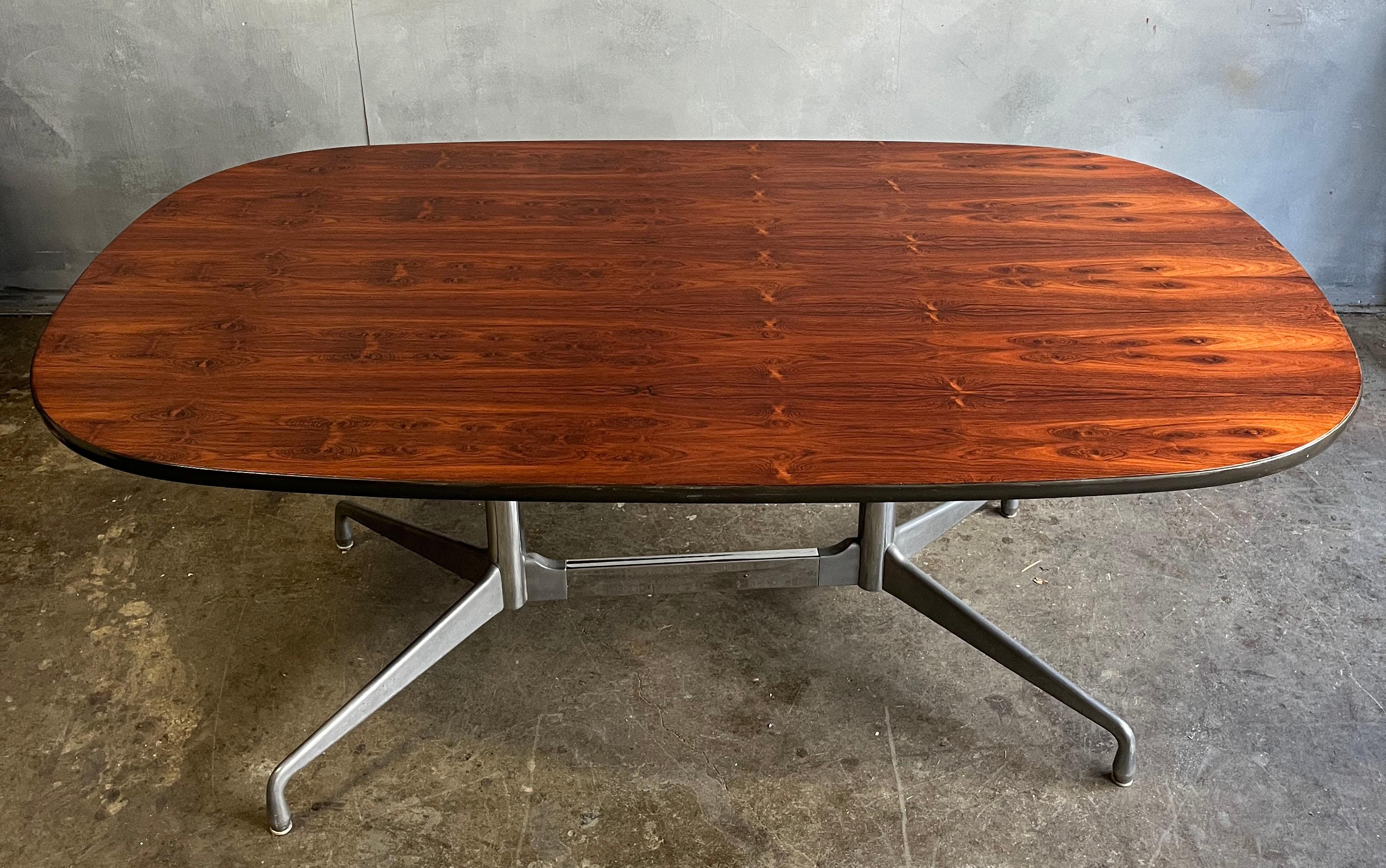 20th Century Midcentury Rosewood Table Eames for Herman Miller For Sale
