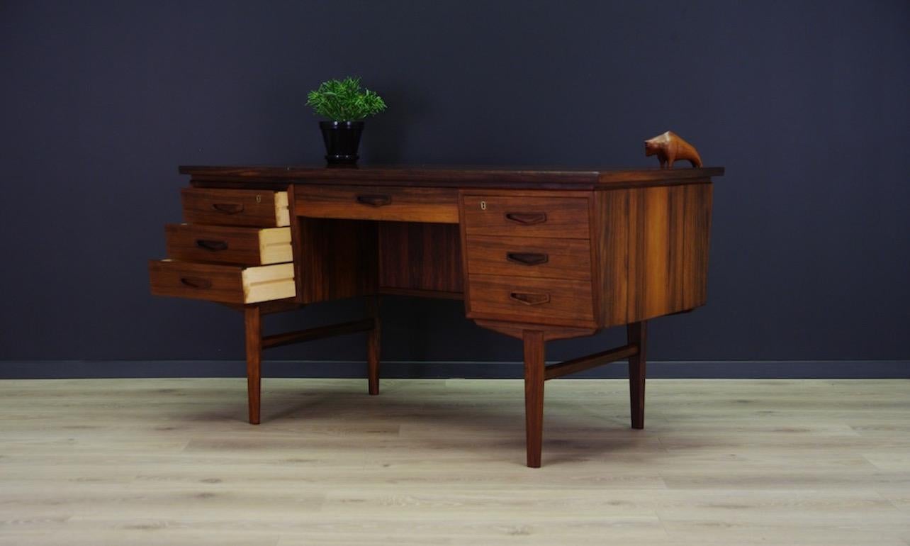 Midcentury Rosewood Writing Desk Danish Design 5