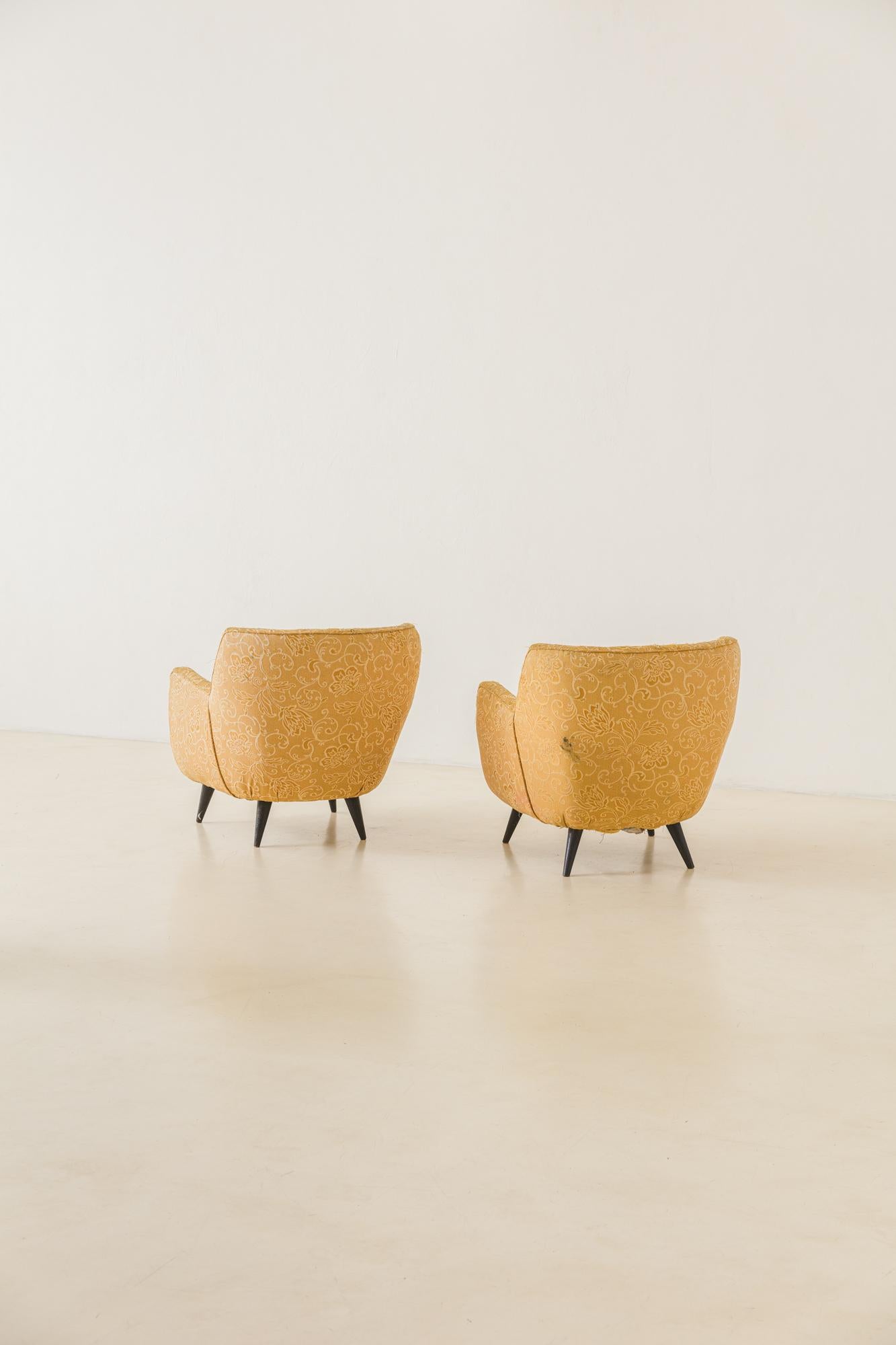Tourné Fauteuils ronds du milieu du siècle dernier conçus par Geraldo de Barros, Unilabor, vers 1959 en vente