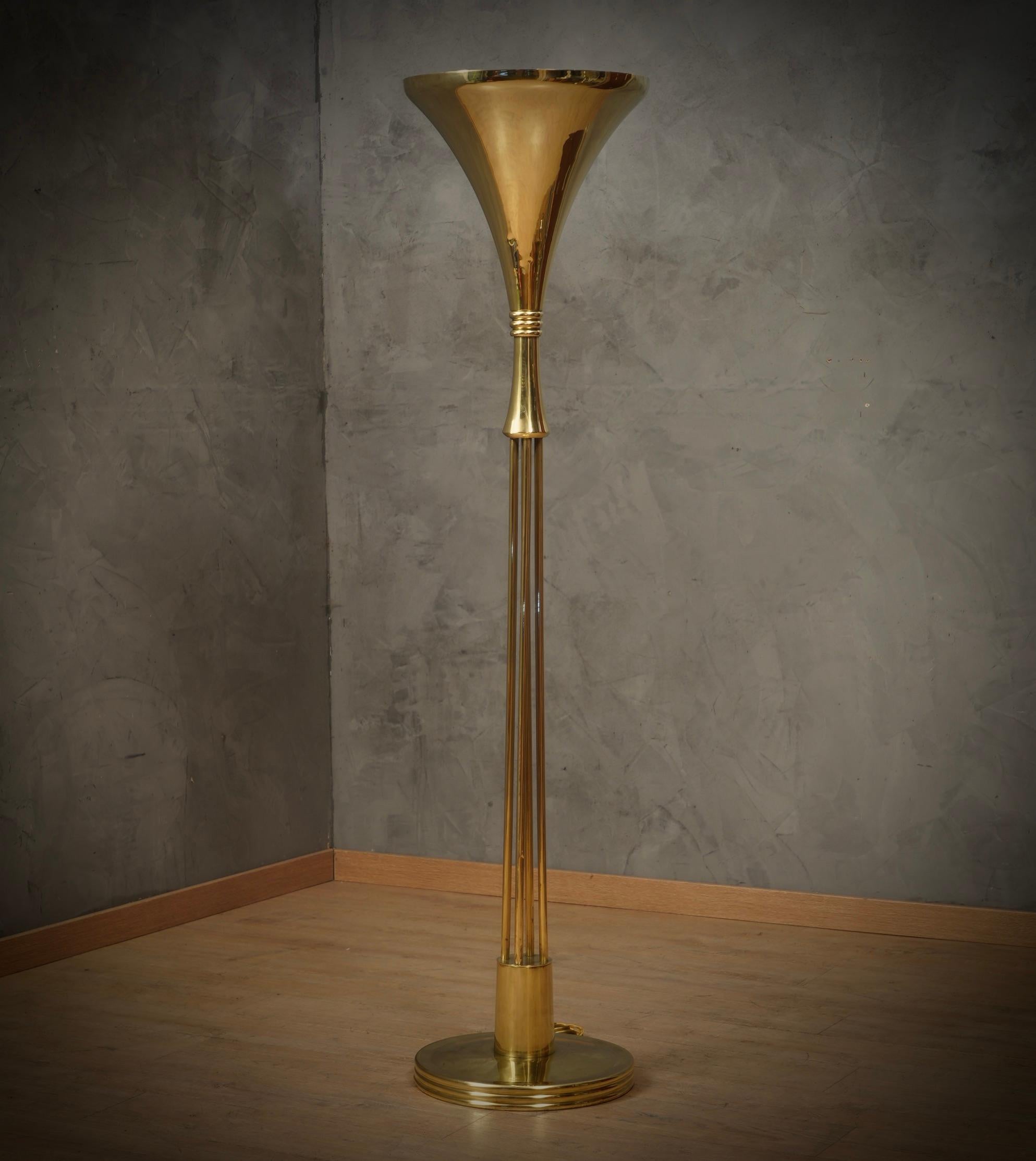 Exquisite furniture that exemplifies timeless design and exceptional craftsmanship. The floor lamp is very linear and will perfectly furnish your home space. Aesthetically the floor lamp as a whole is wonderful. Meticulous and detailed workmanship