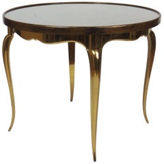 Midcentury Round Bronze Coffee Table