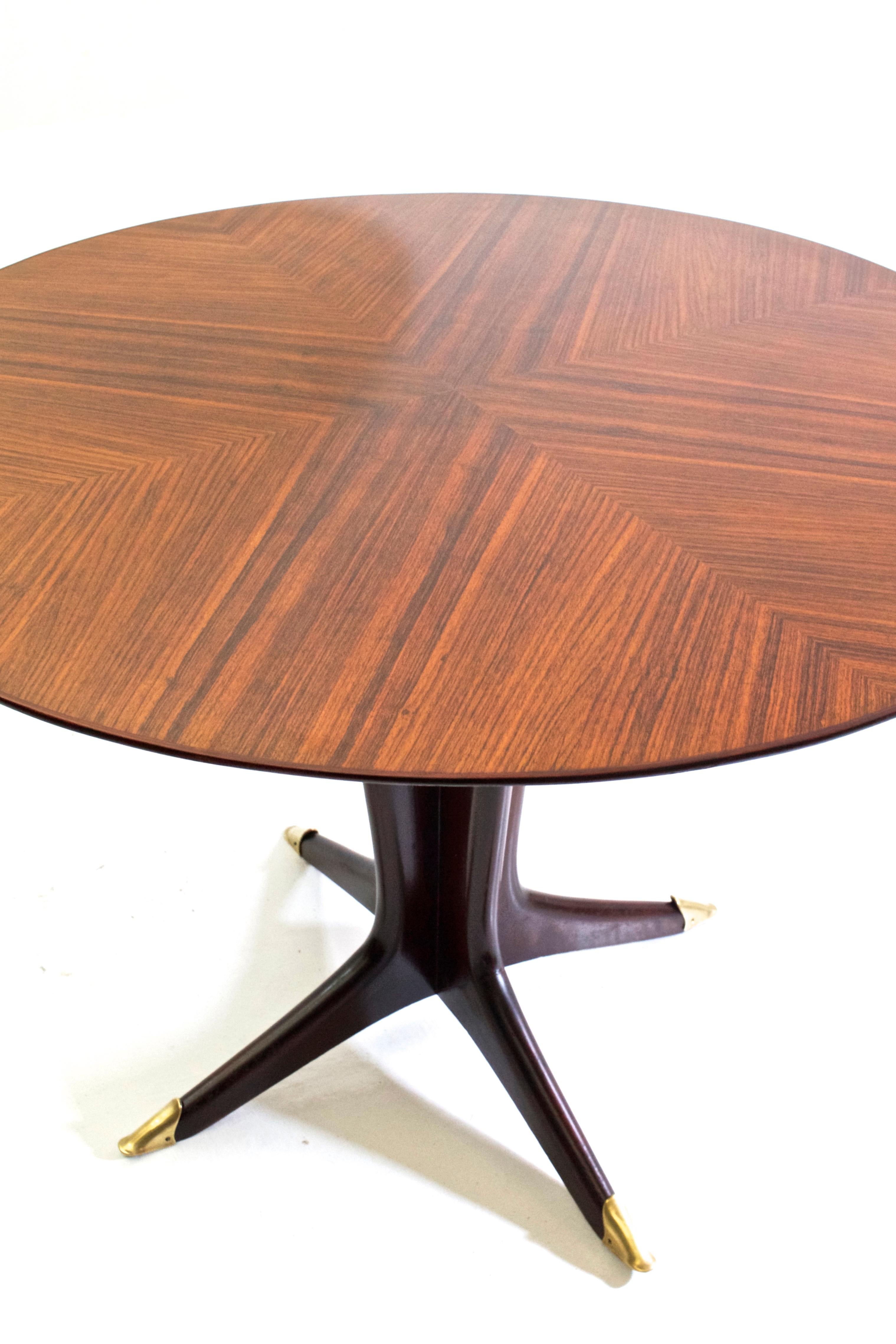 20th Century Midcentury Round Dining Table by Vittorio Dassi, Italy