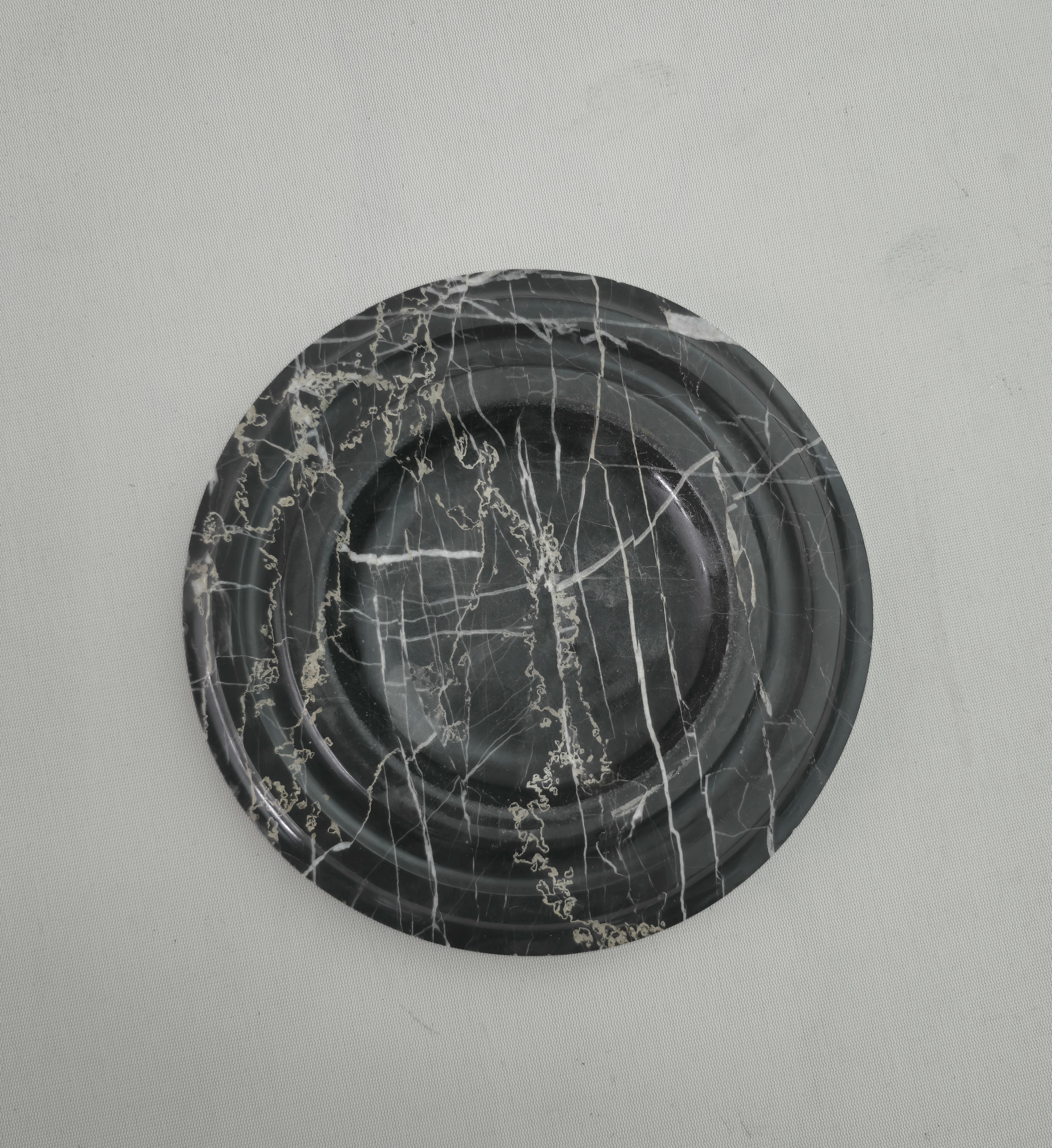 Mid-Century Modern Midcentury Round Marble Bowl or Ashtray Sergio Asti Style, Italy 1970s