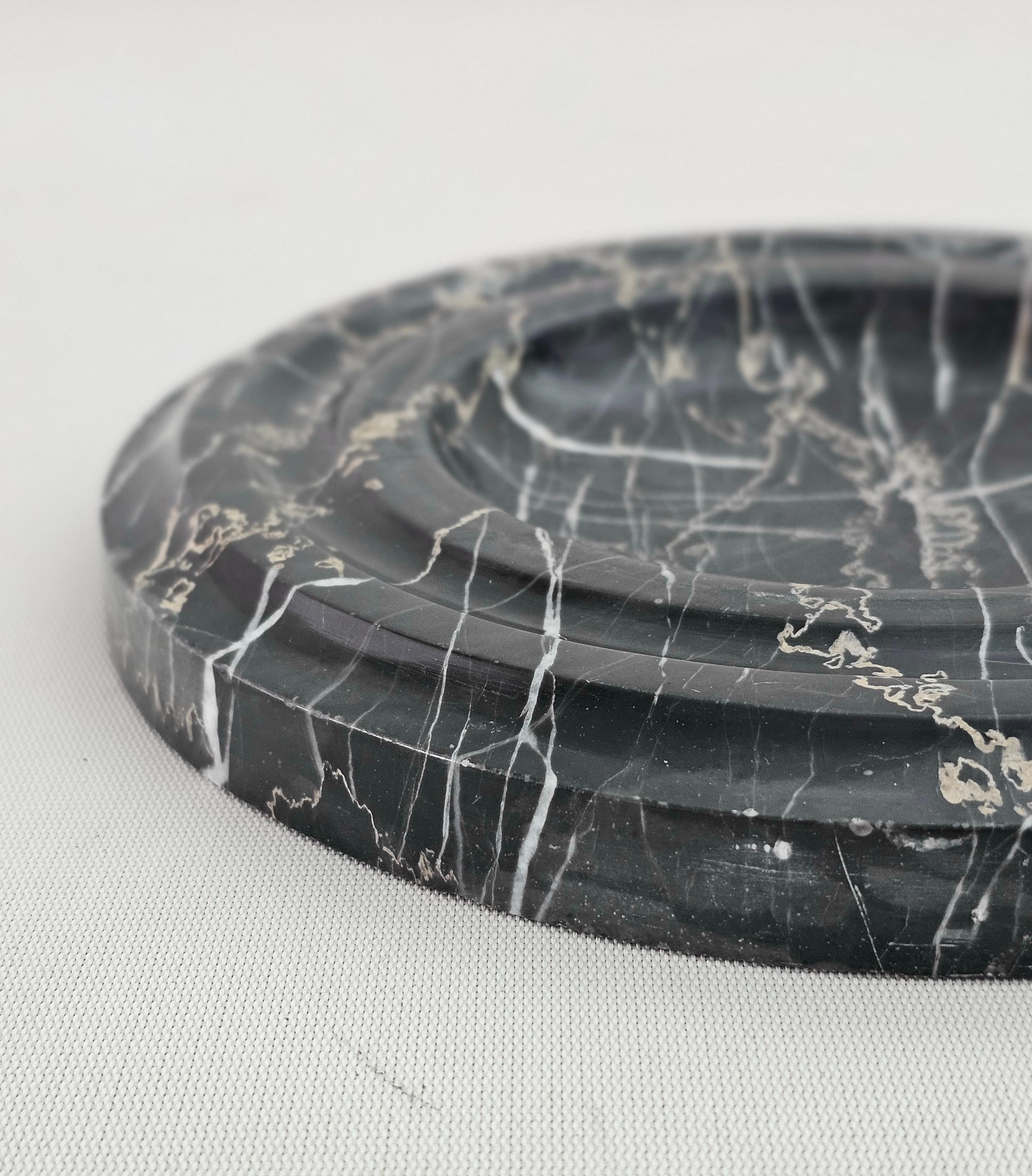 Italian Midcentury Round Marble Bowl or Ashtray Sergio Asti Style, Italy 1970s