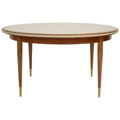 Midcentury Round Mosaic Coffee Table by Berthold Müller, 1960s