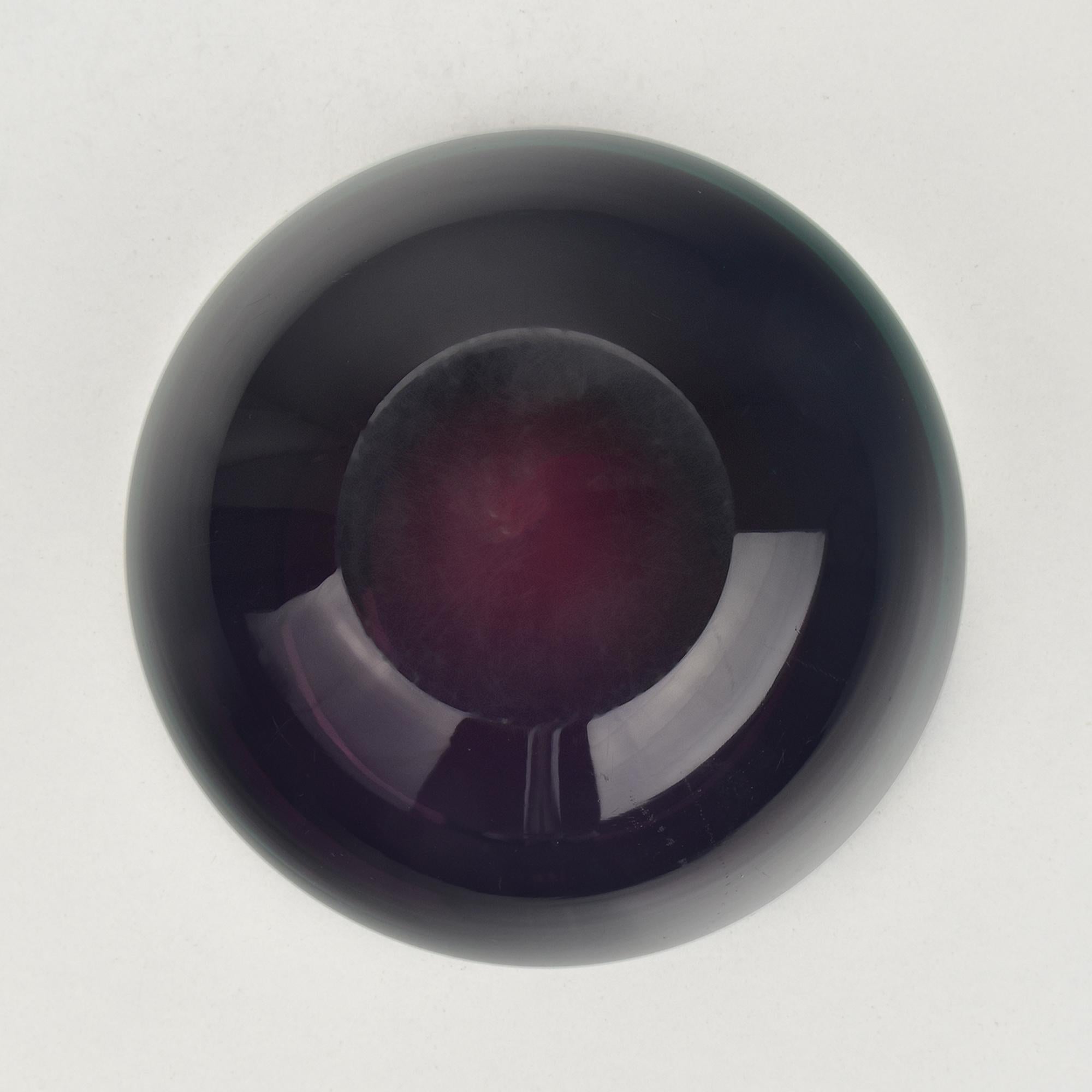 Fait main Bol italien Sommerso en verre d'art de Murano, années 1960 en vente
